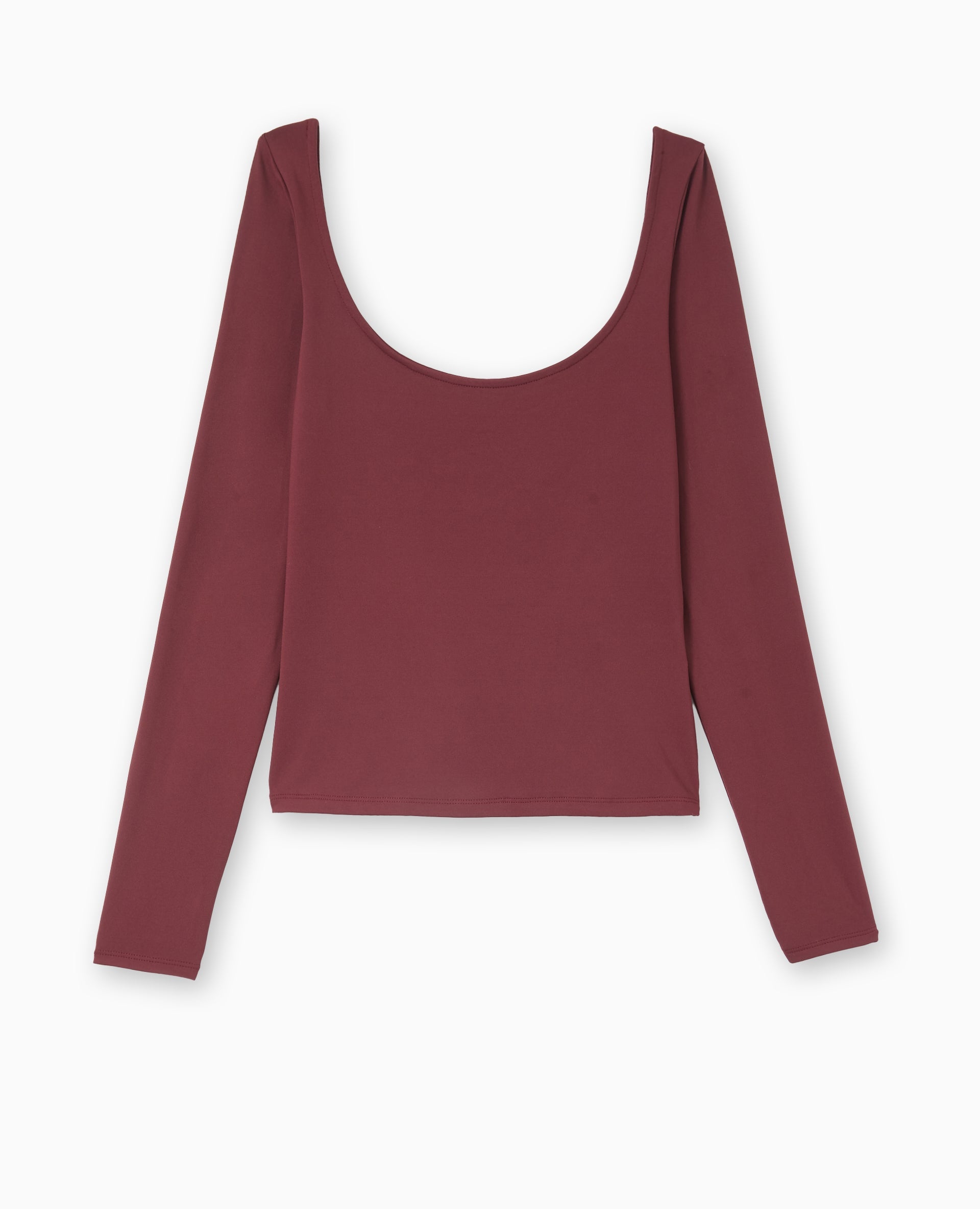 Top manches longues encolure danseuse