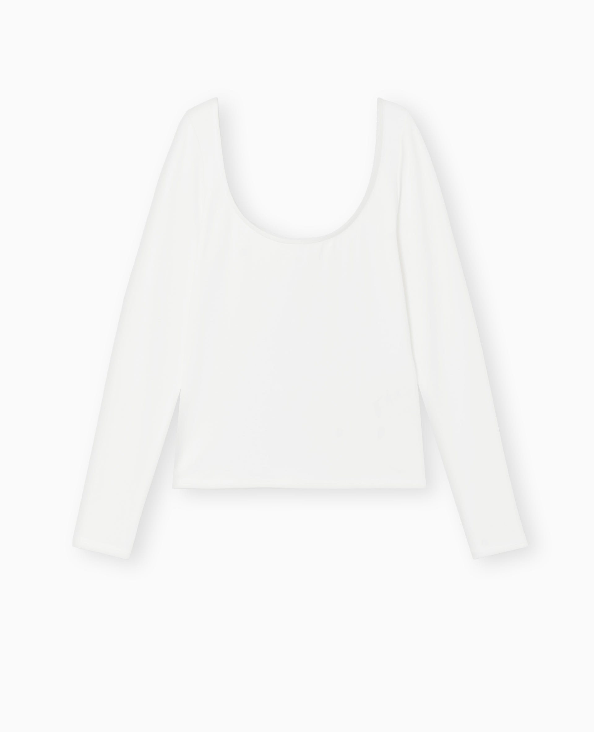 Top manches longues encolure danseuse