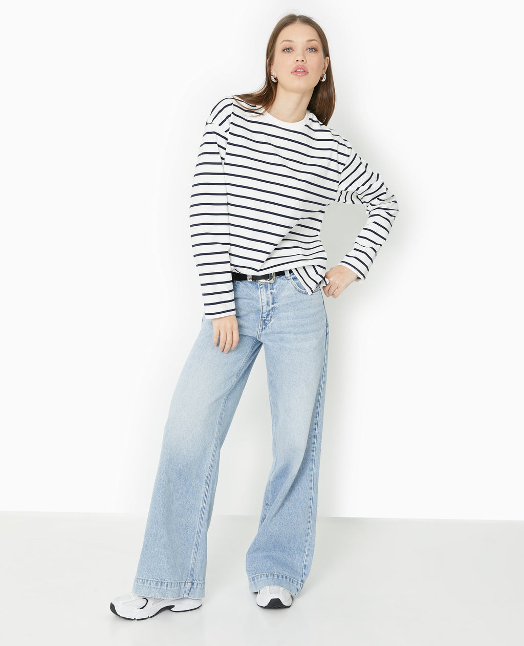 Marinière oversize manches longues