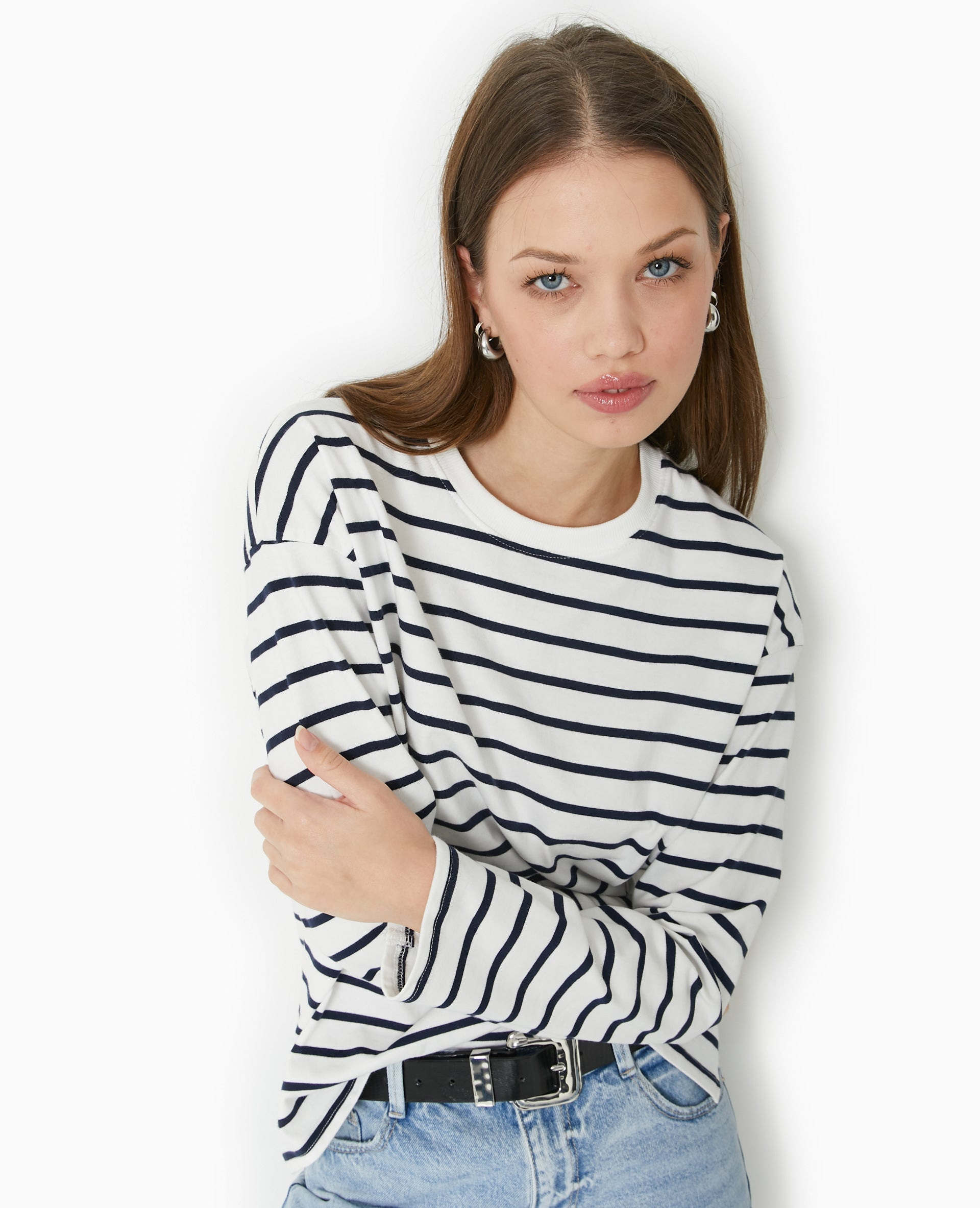 Marinière oversize manches longues