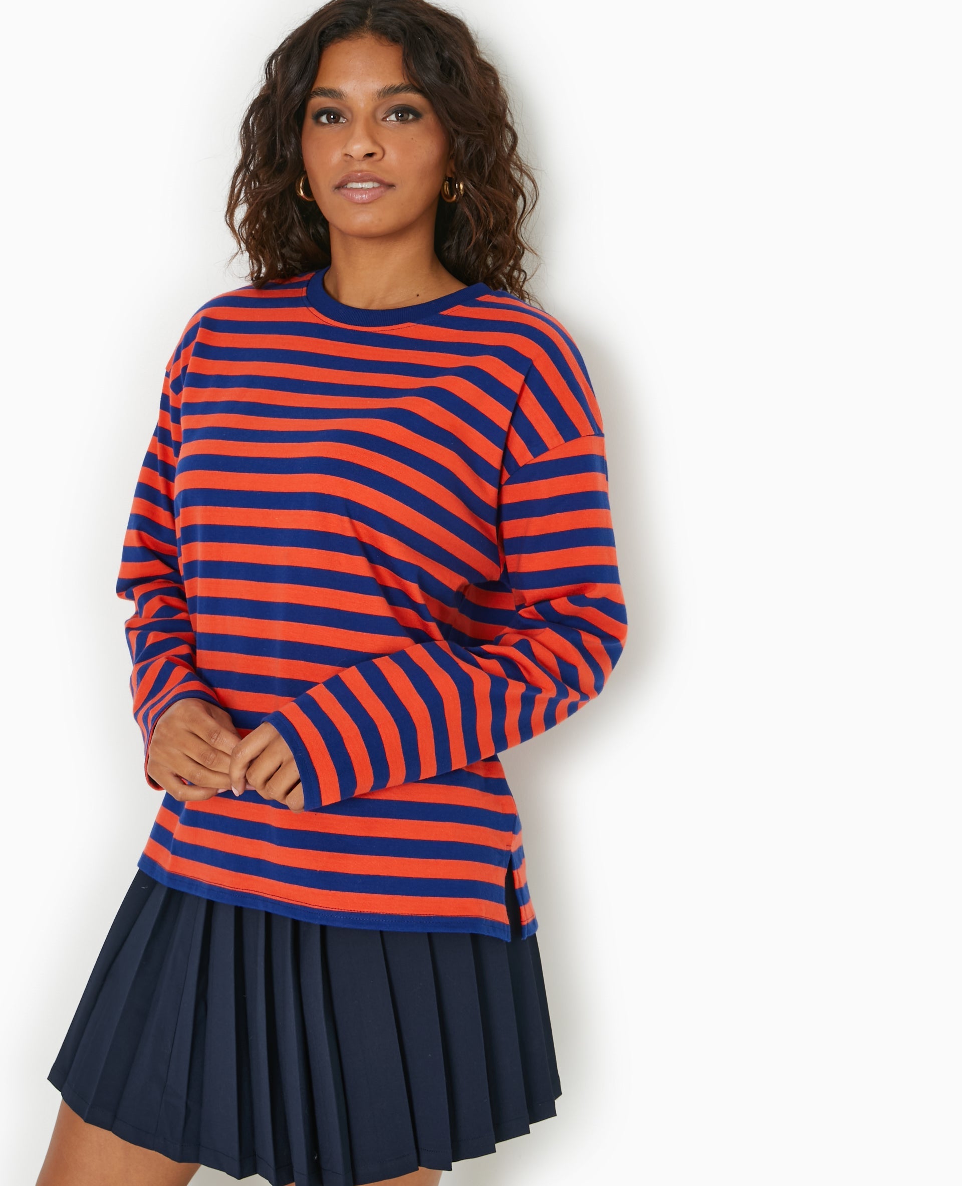 Marinière oversize manches longues