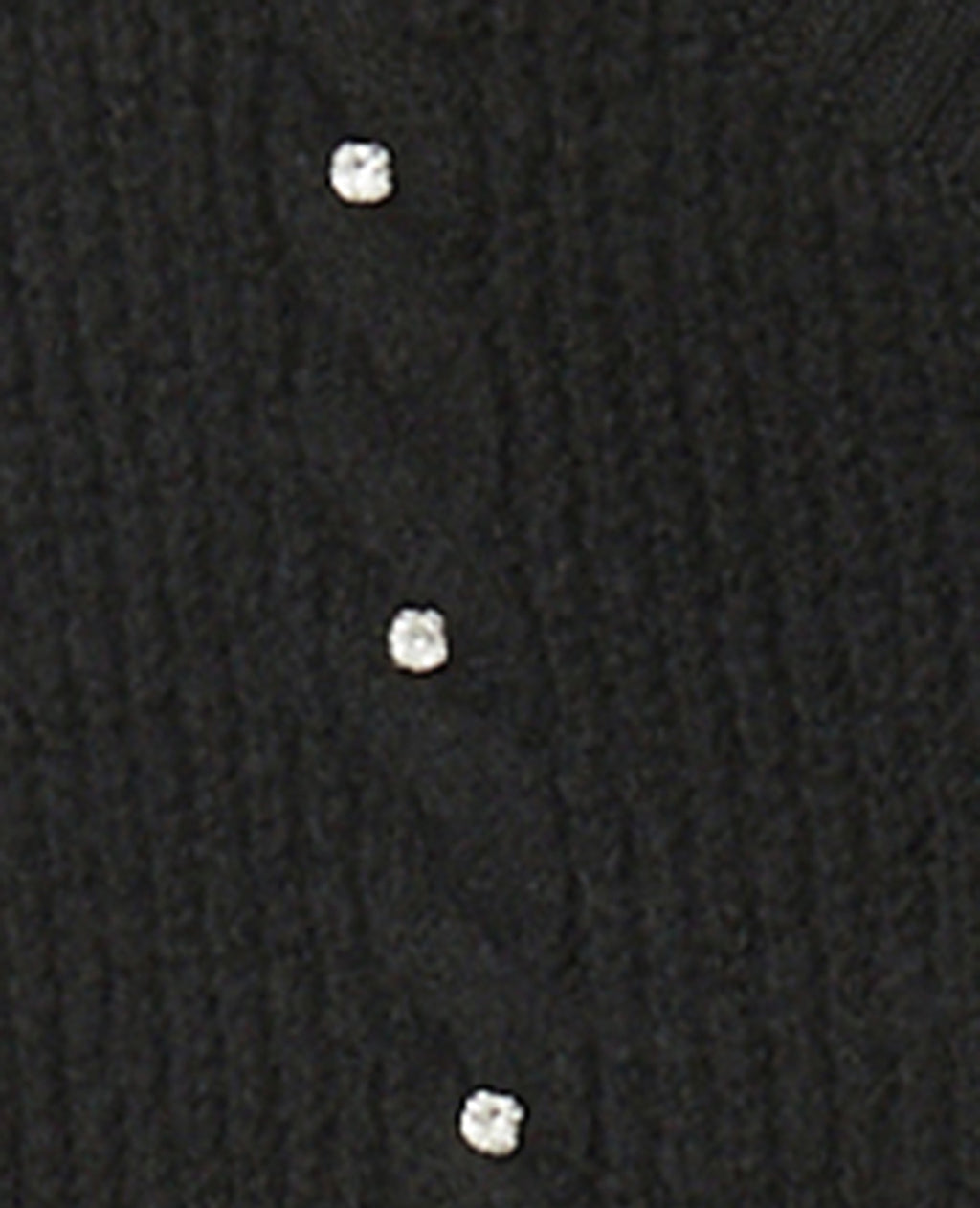 Gilet col rond avec torsades et strass