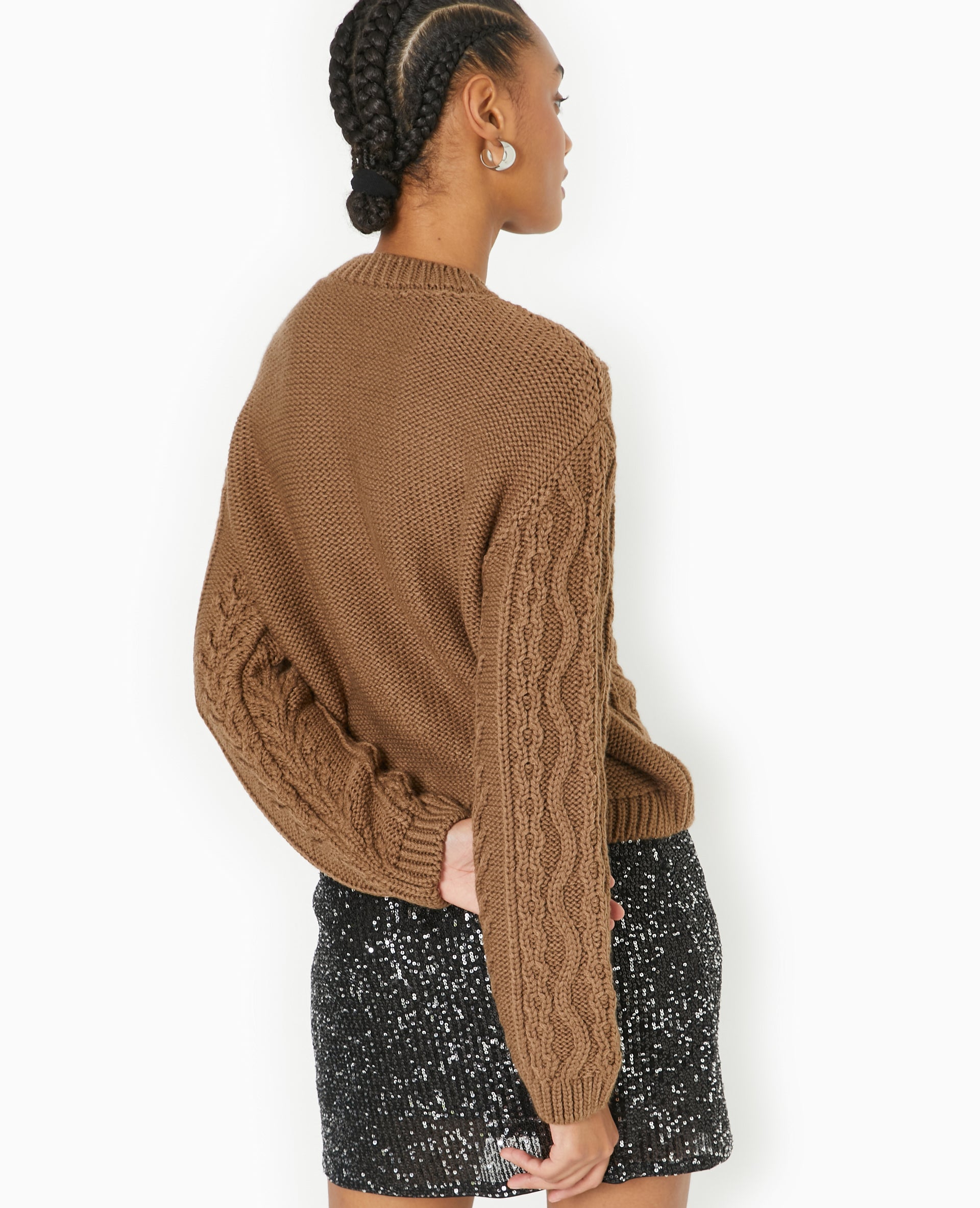 Gilet en maille fantaisie