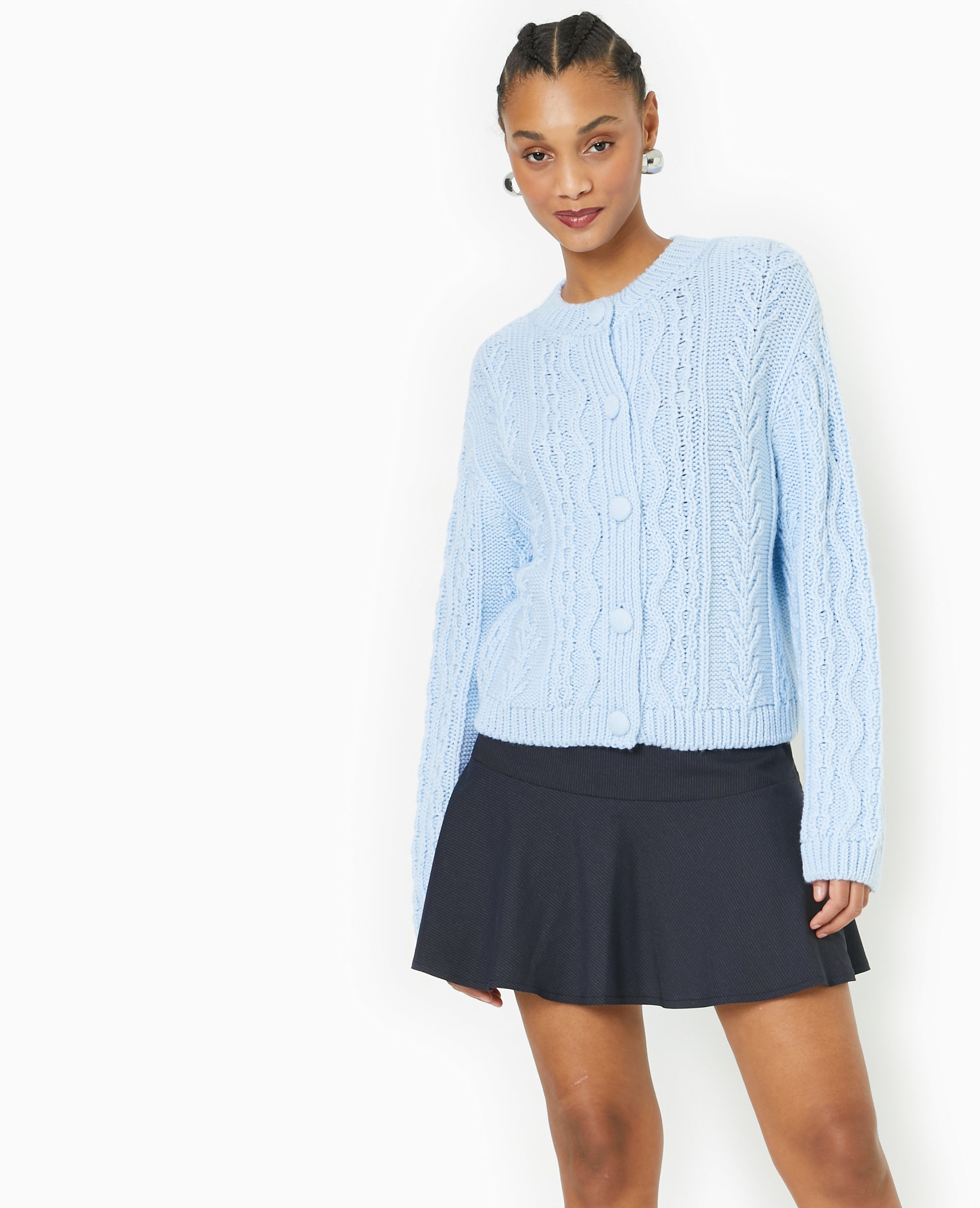 Gilet en maille fantaisie