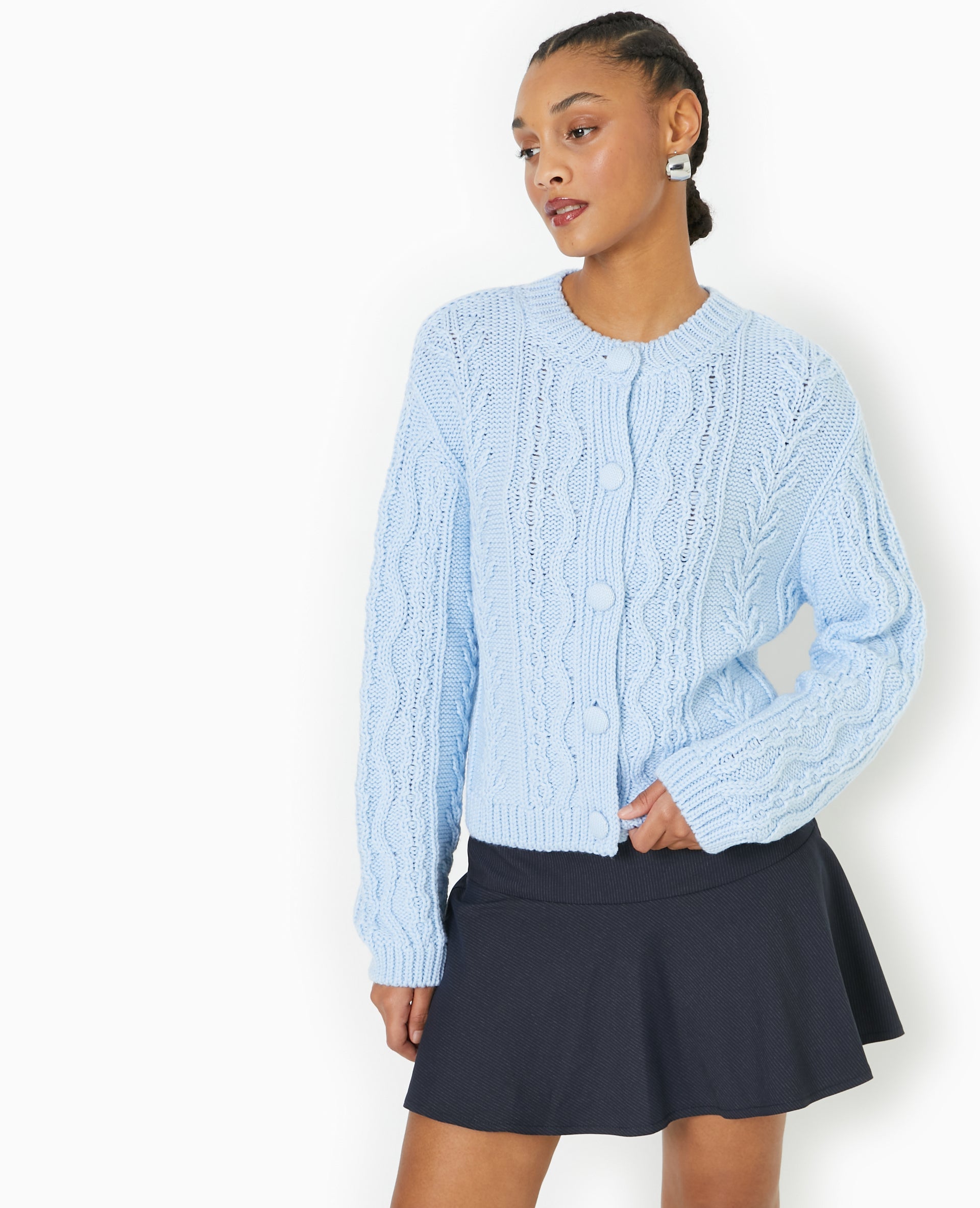 Gilet en maille fantaisie