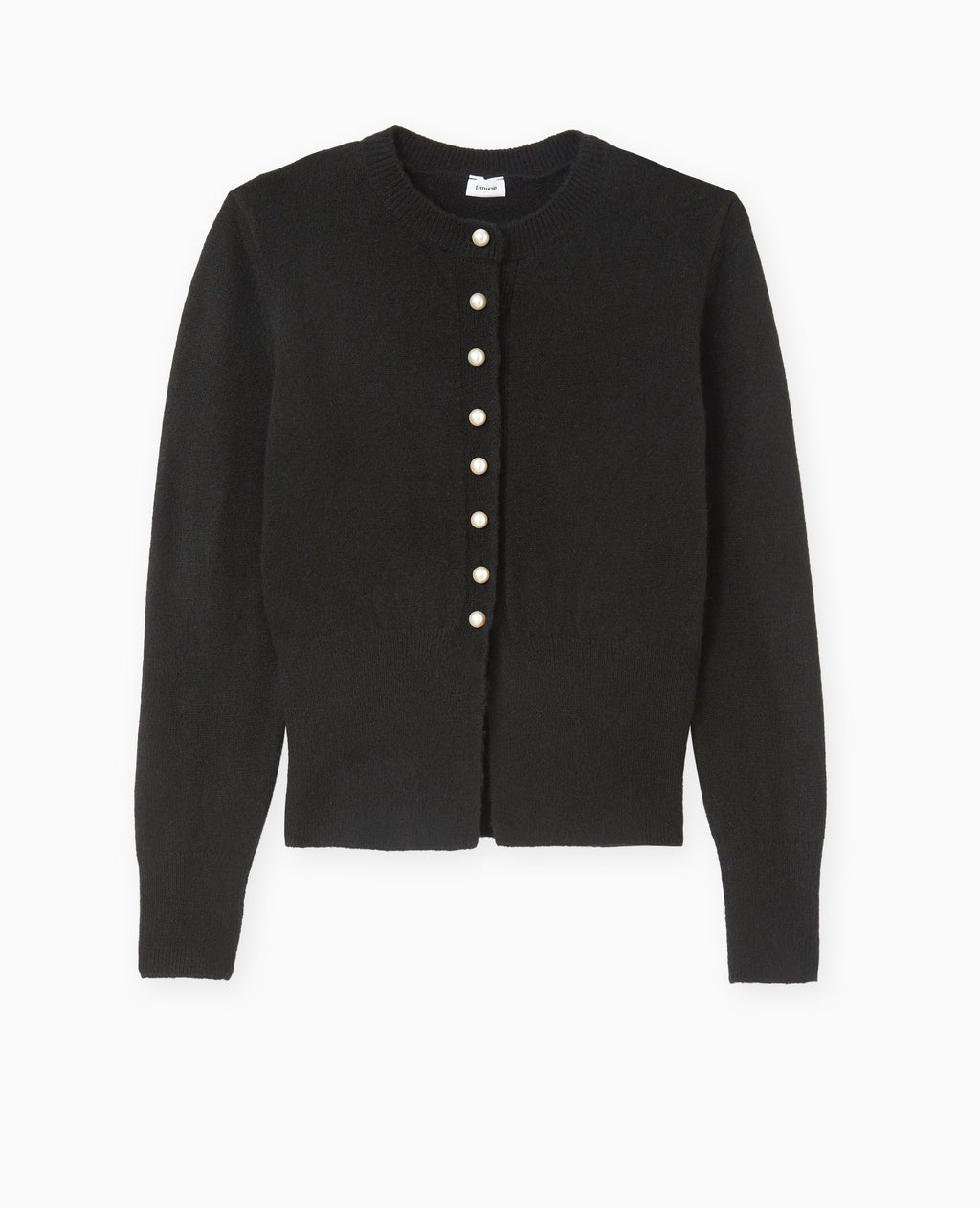 Gilet cintré avec boutons perles