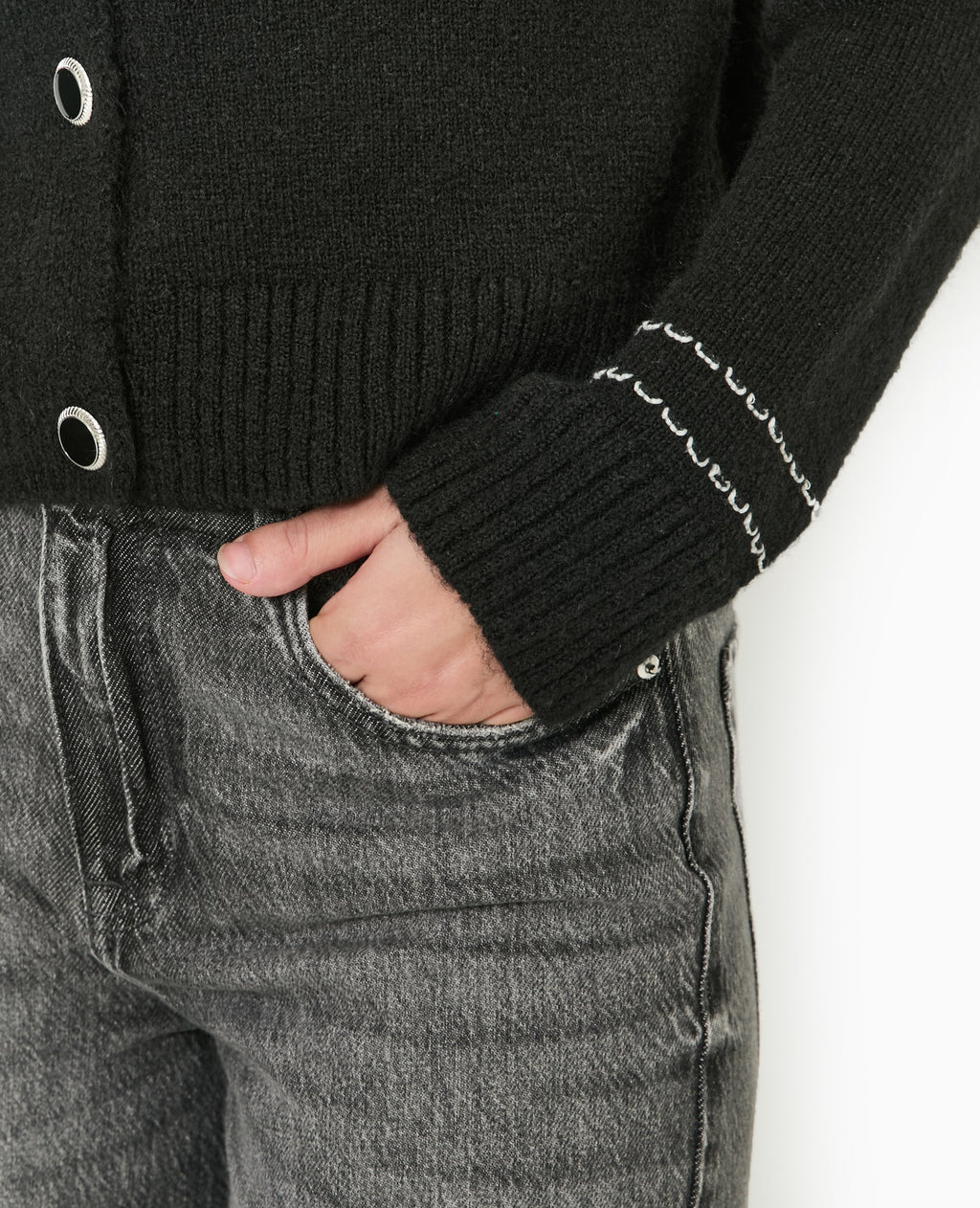 Gilet avec détails contrastés