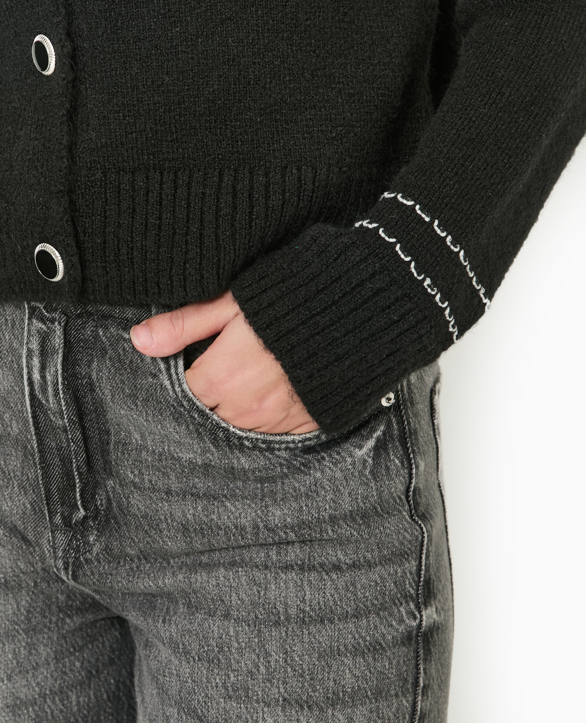 Gilet avec détails contrastés