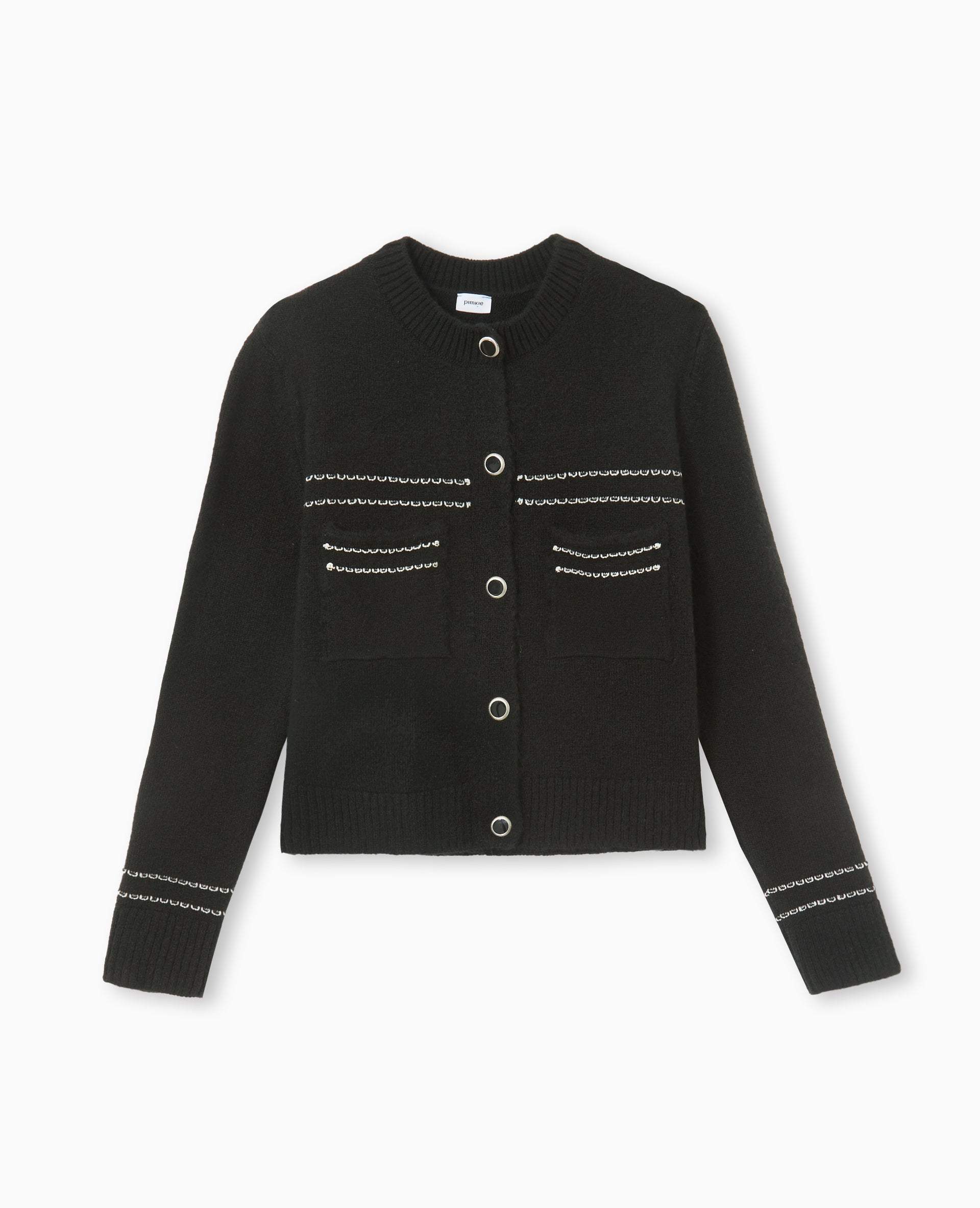 Gilet avec détails contrastés
