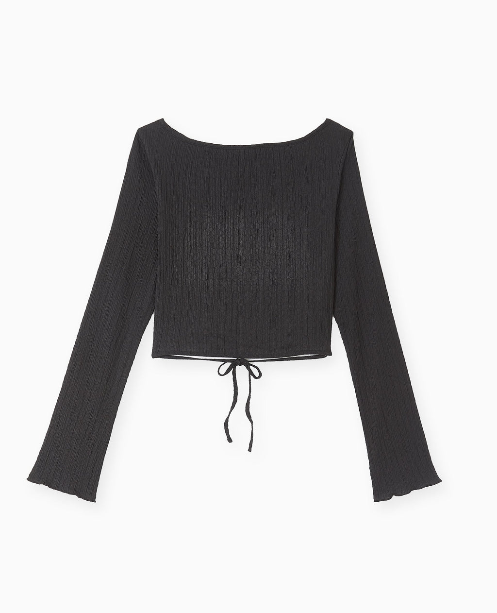 Top dos-nu en maille texturée