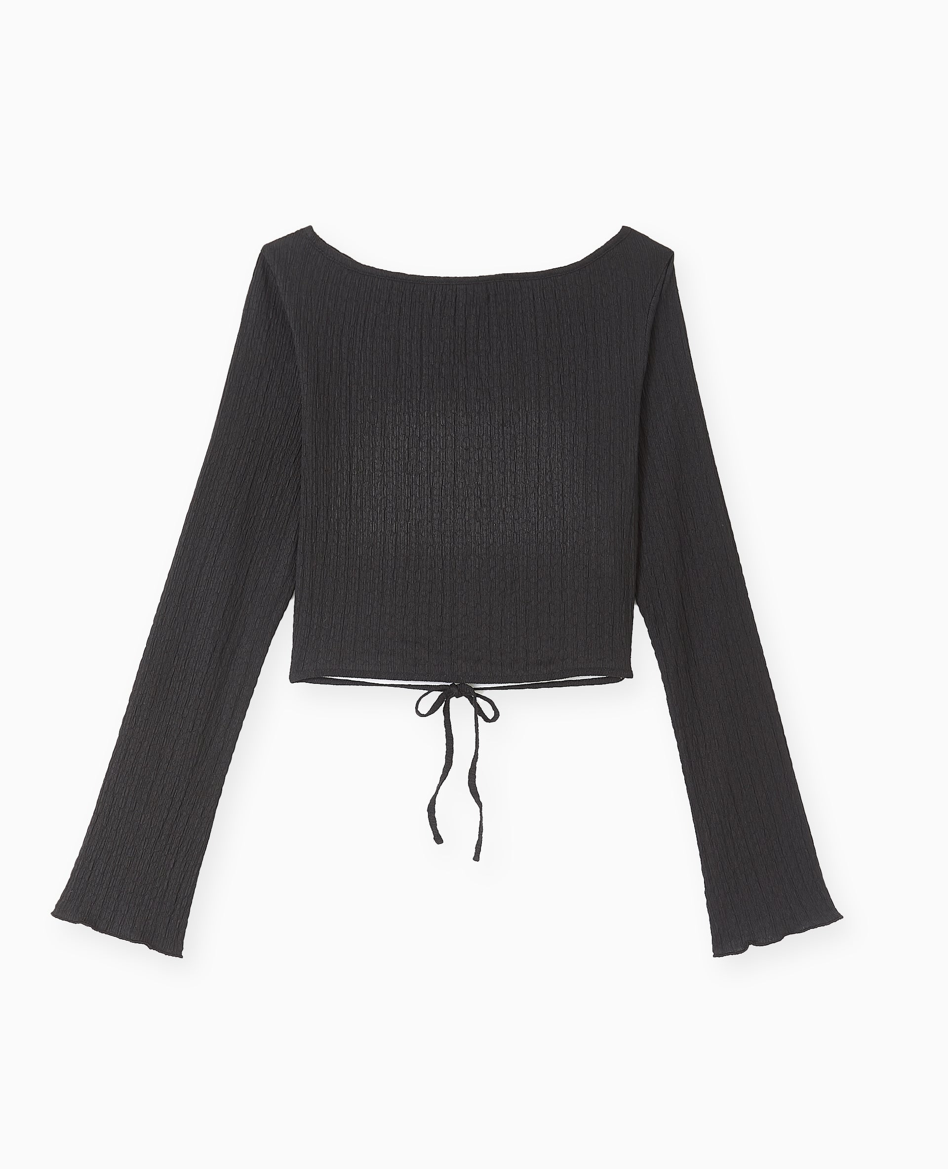 Top dos-nu en maille texturée