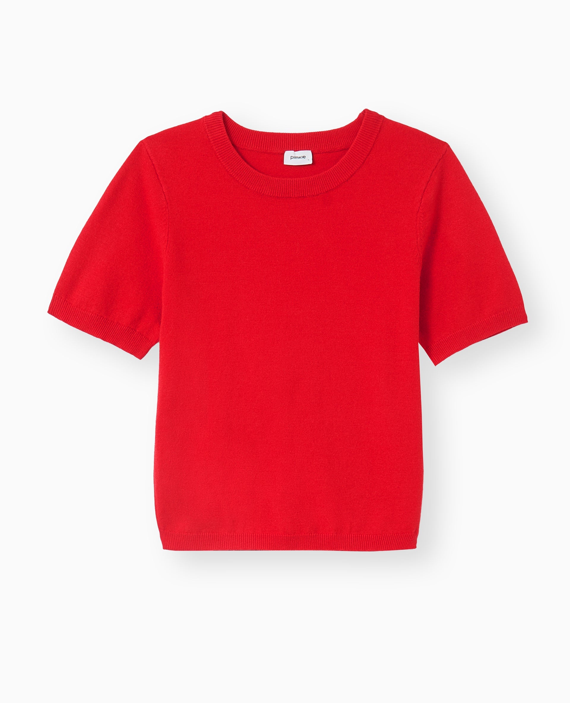 Pull manches courtes en maille fine