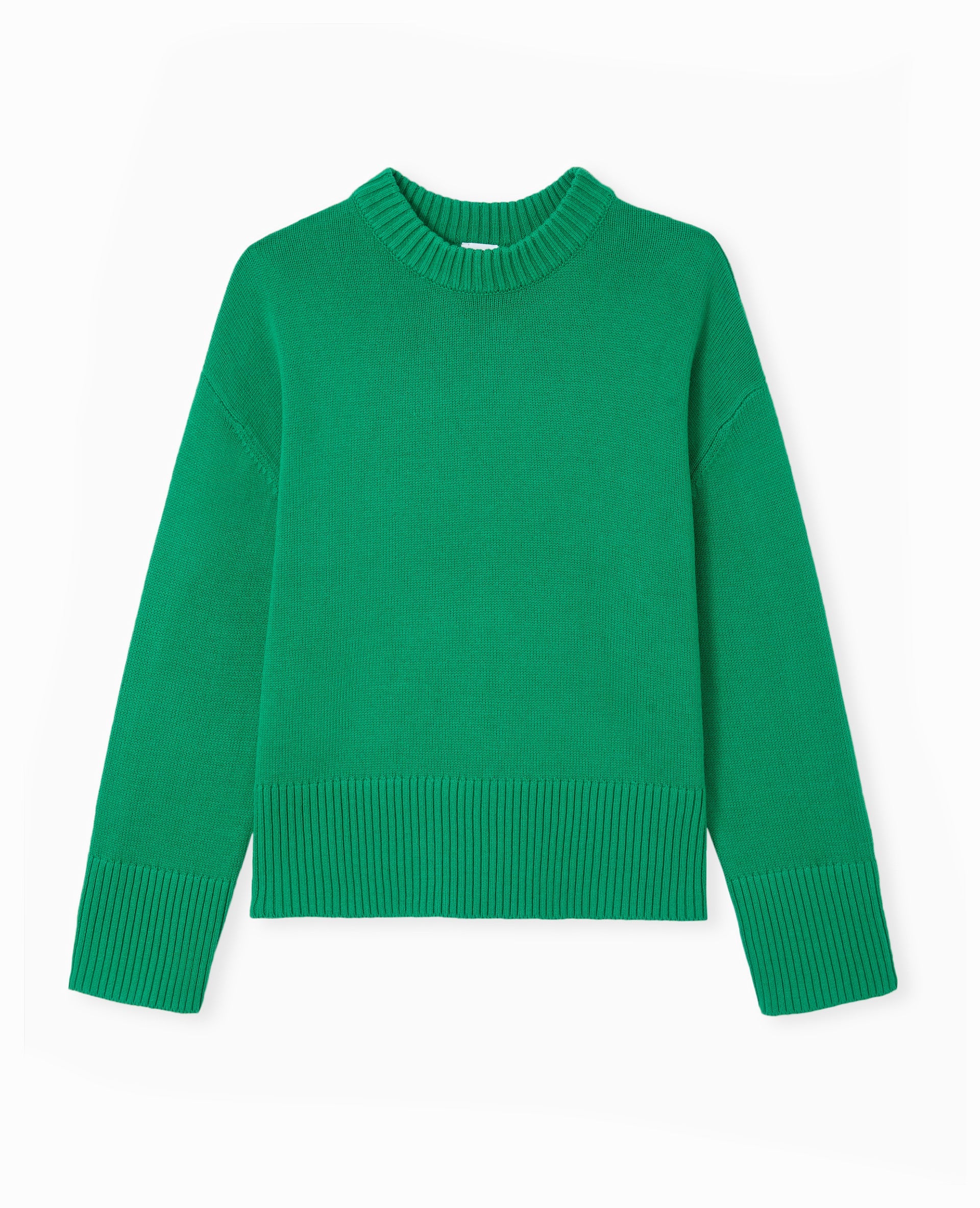 Pull oversize avec grands bord-côtes