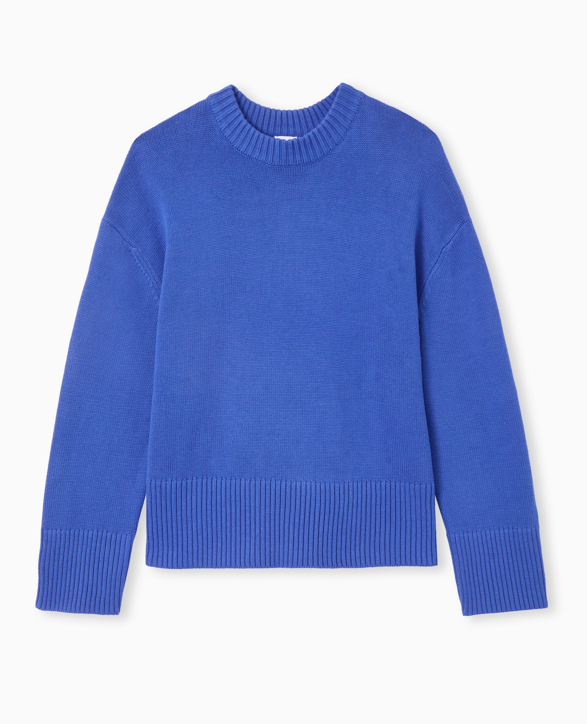 Pull oversize avec grands bord-côtes