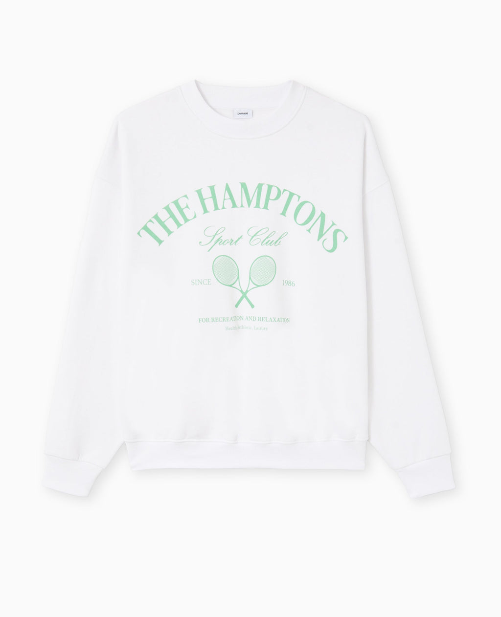 Sweat col rond avec grand print devant