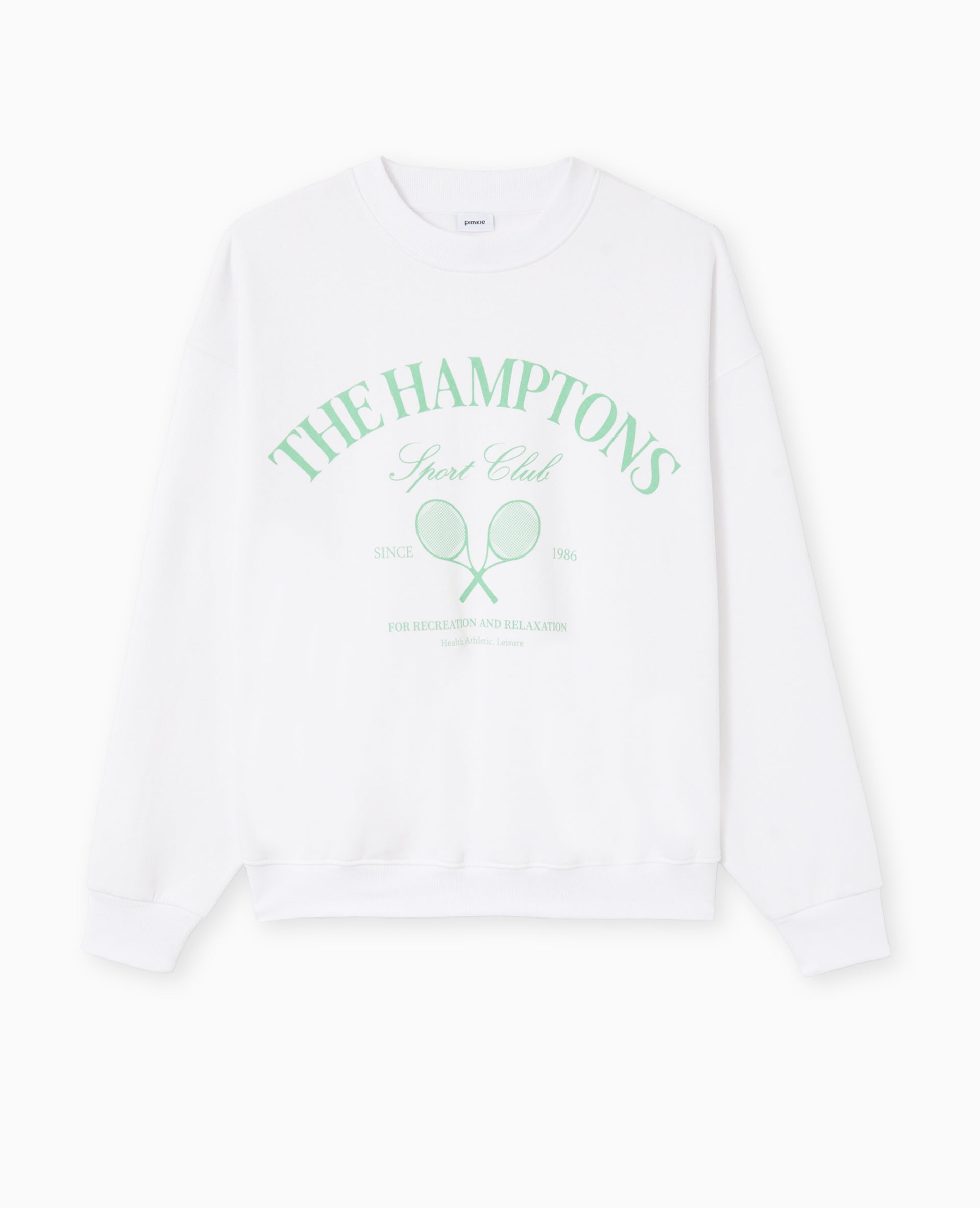 Sweat col rond avec grand print devant