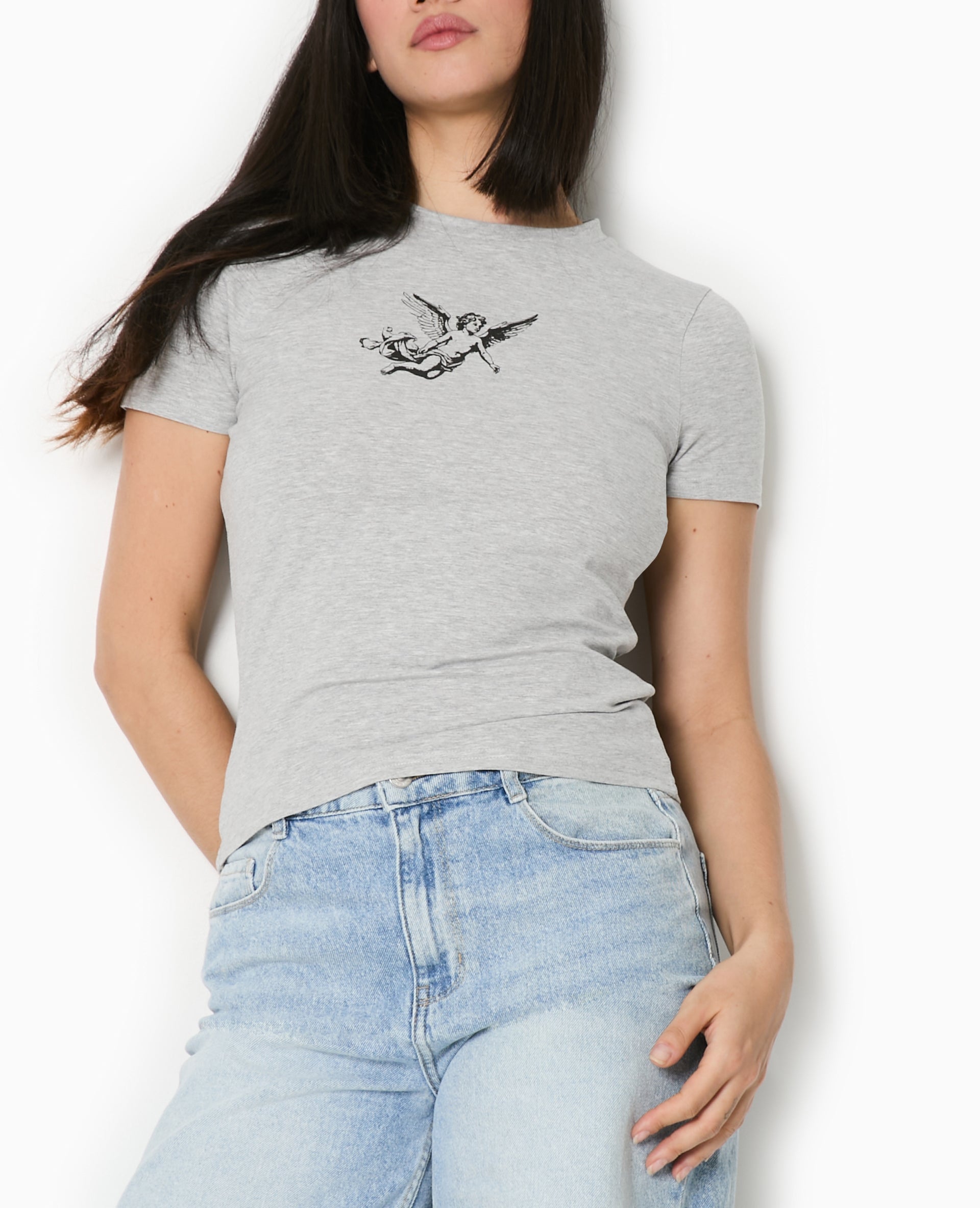 T-shirt ajusté avec print