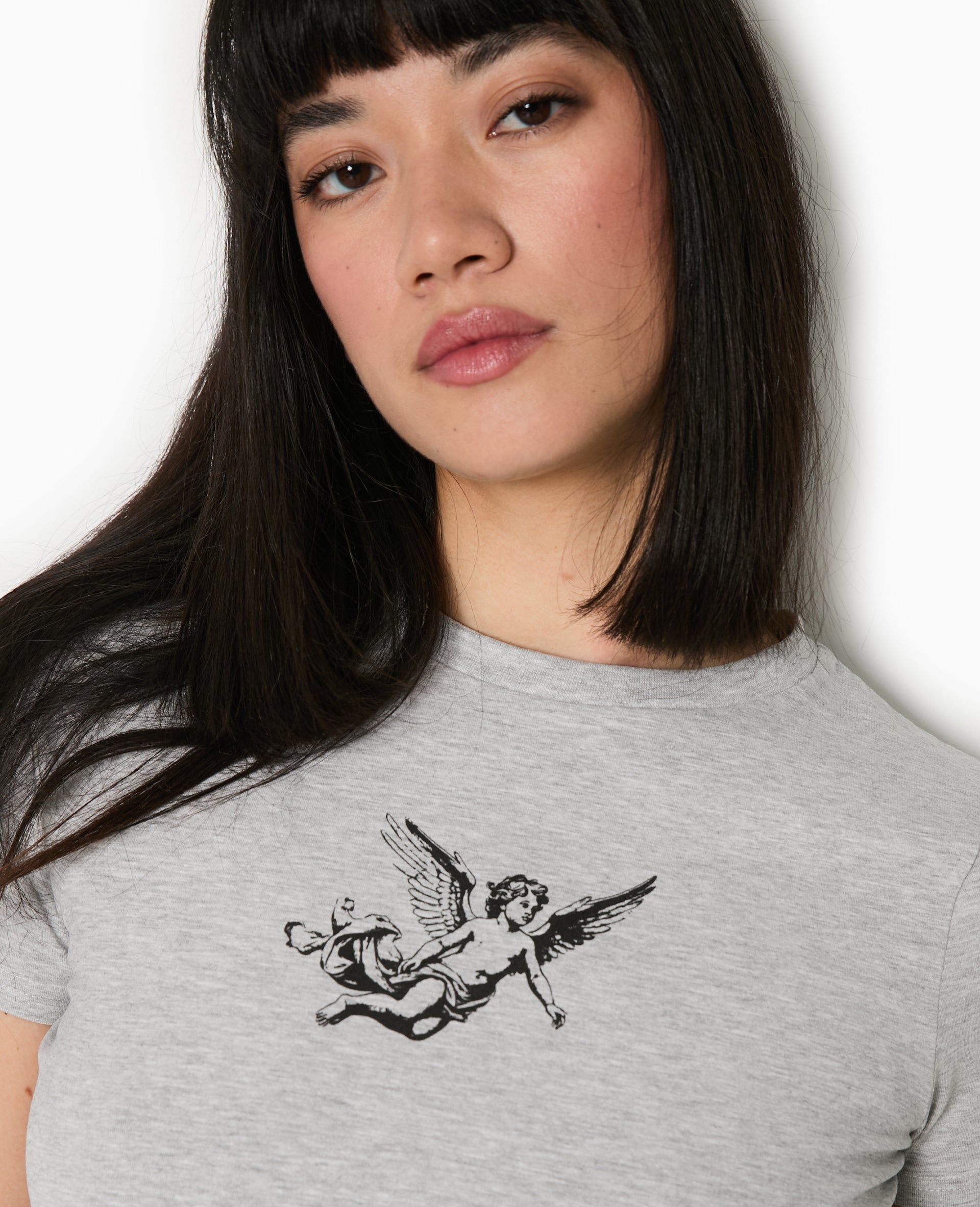 T-shirt ajusté avec print