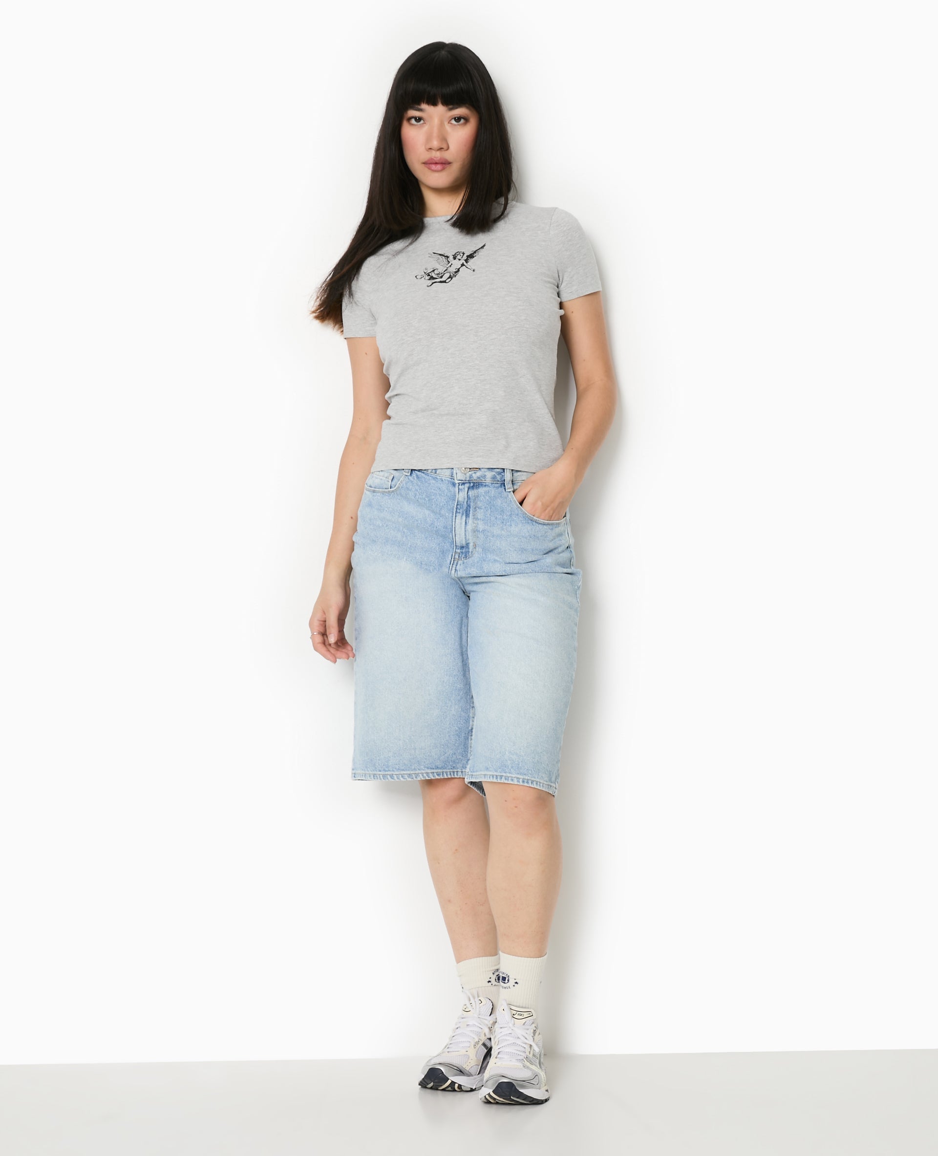 T-shirt ajusté avec print