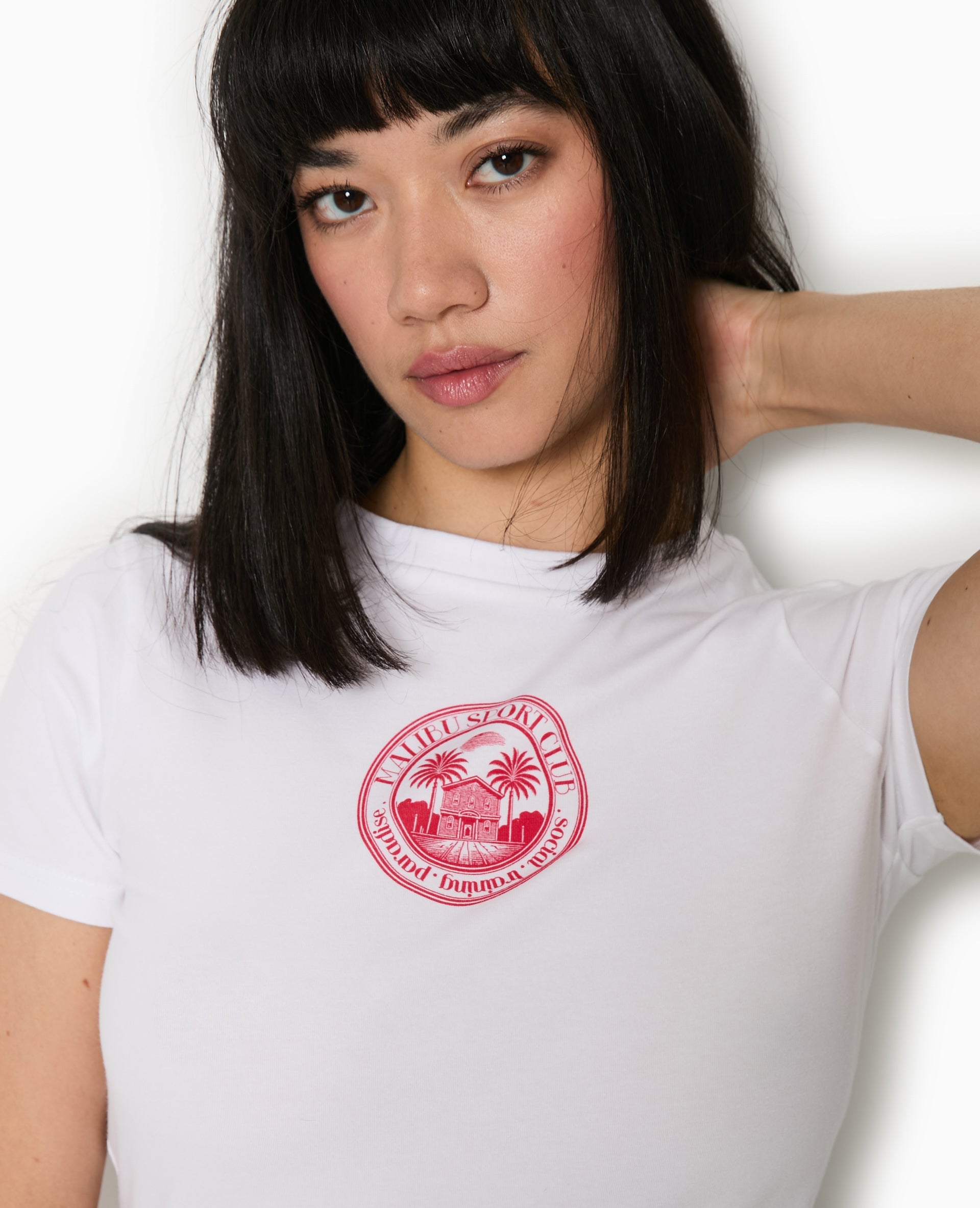 T-shirt ajusté avec print