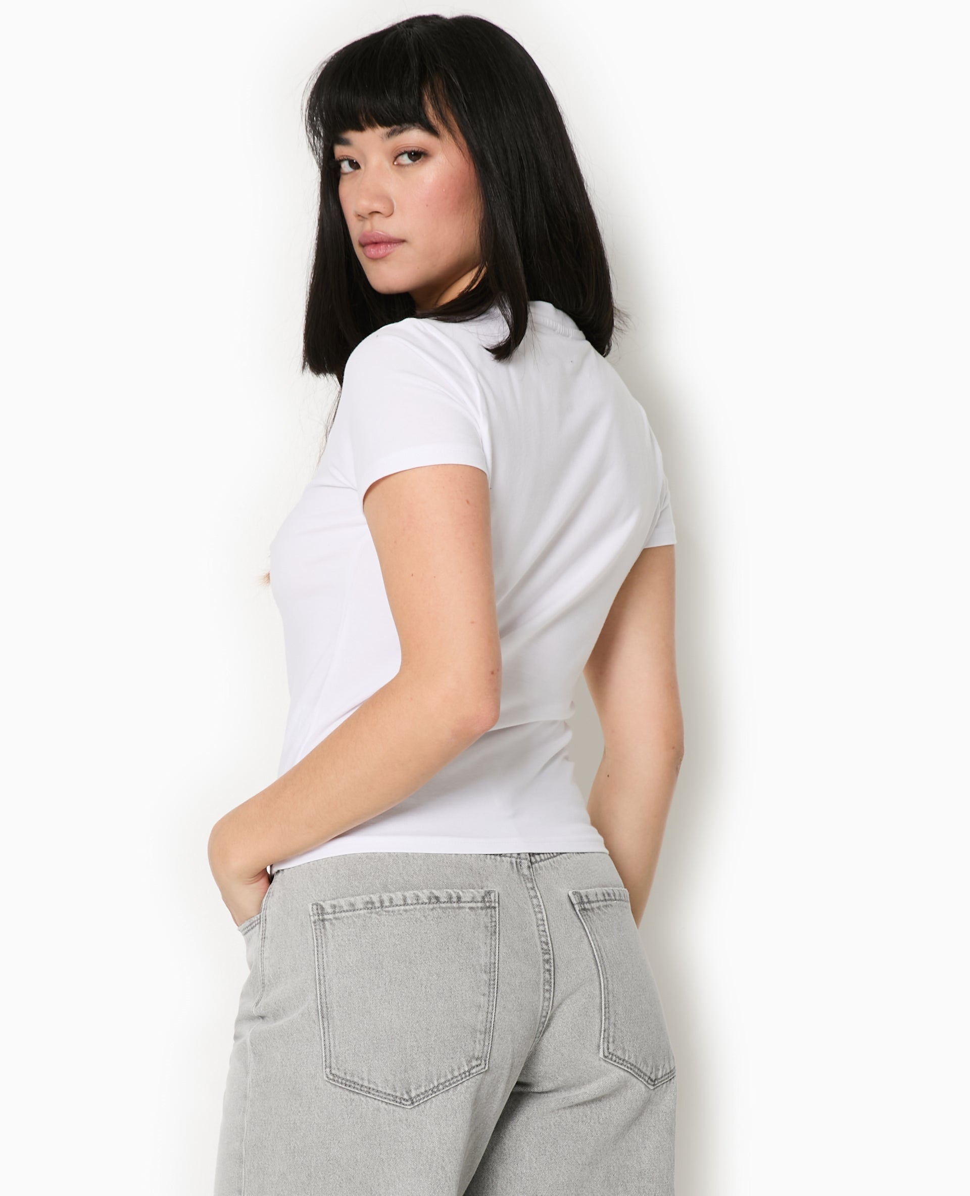 T-shirt ajusté avec print