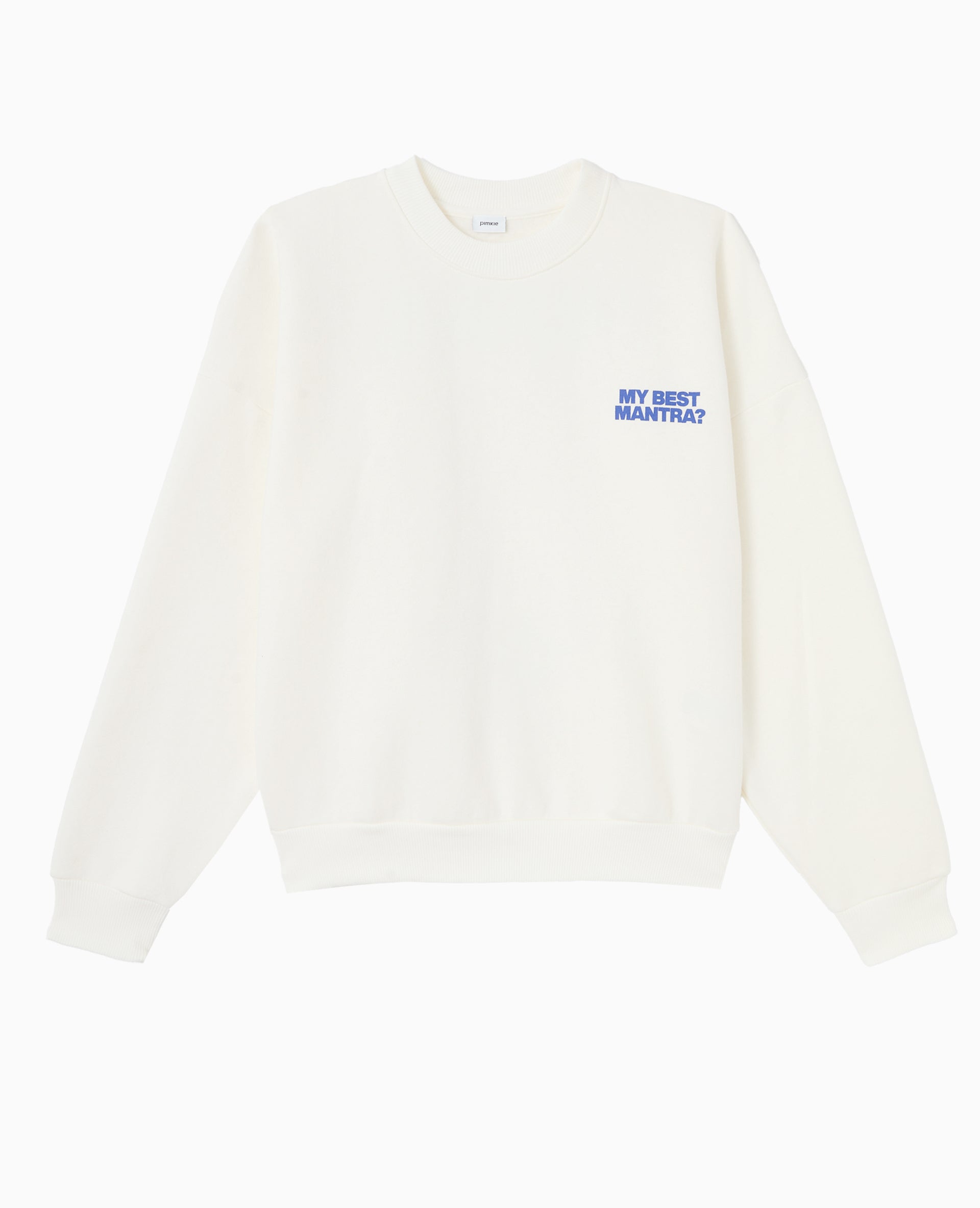 Sweat oversize avec print poitrine et dos