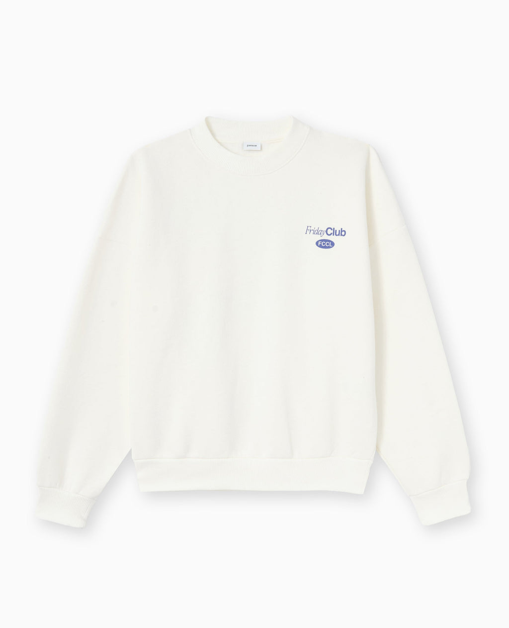Sweat oversize avec print poitrine et dos