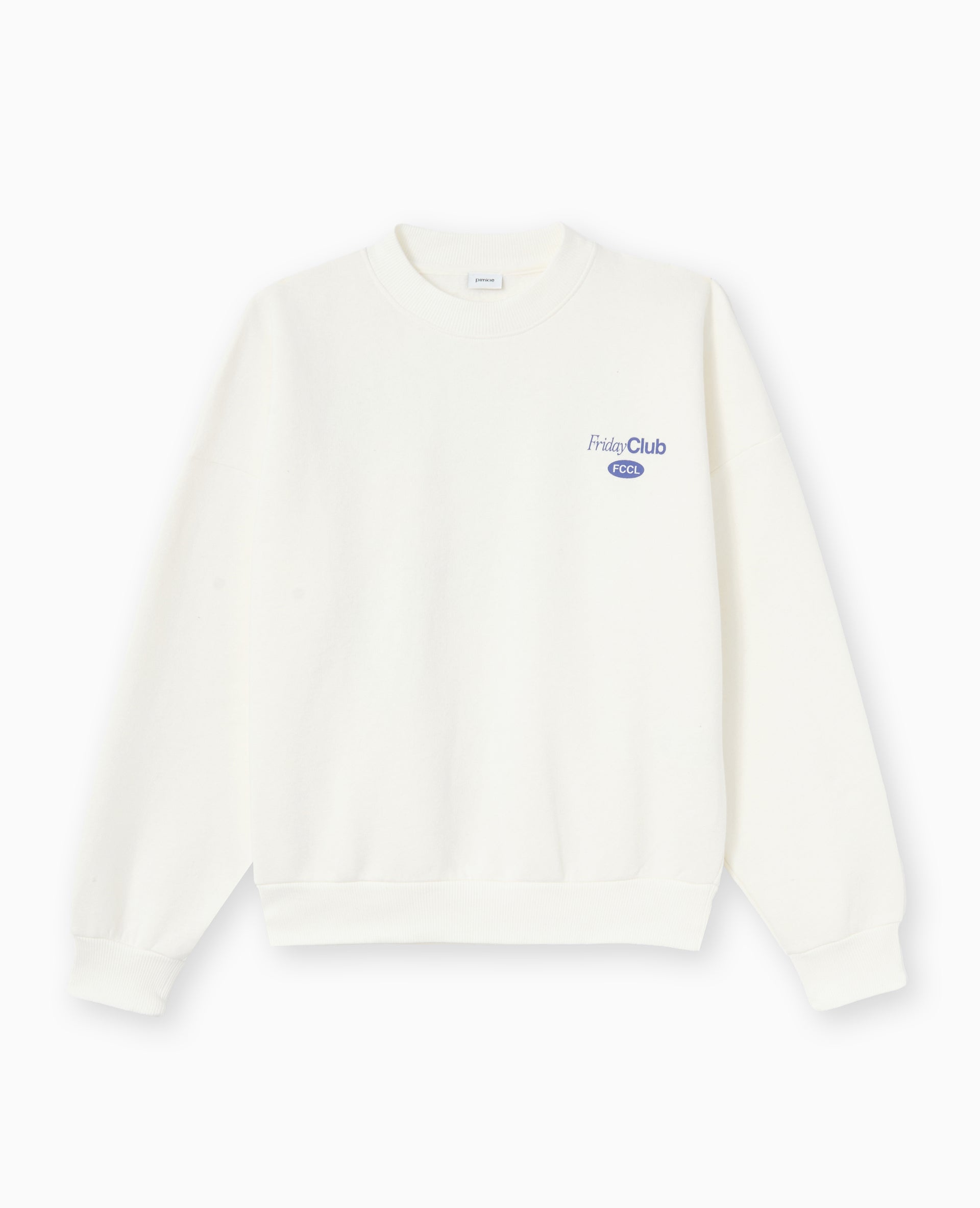 Sweat oversize avec print poitrine et dos