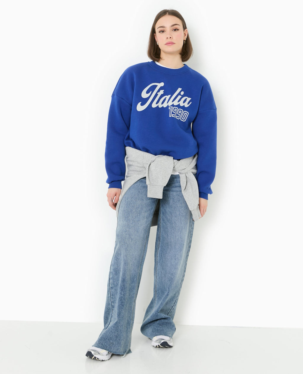 Sweat col rond avec print