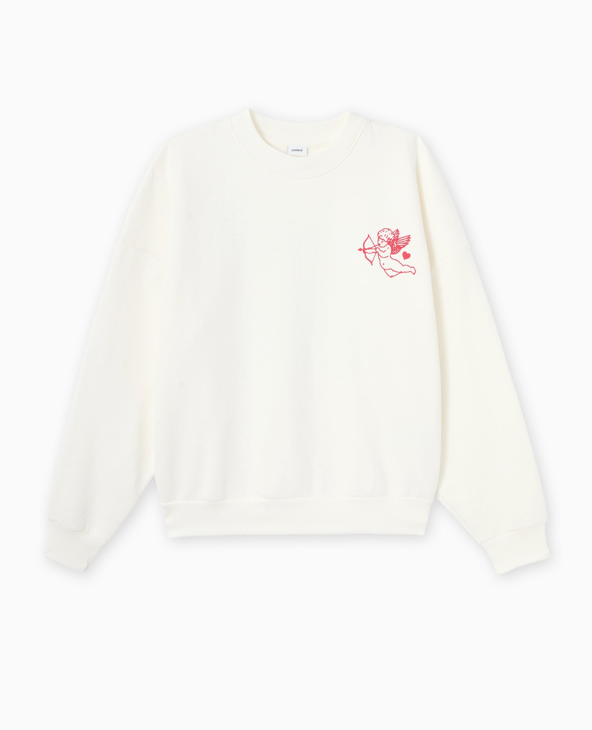 Sweat oversize avec print poitrine et dos