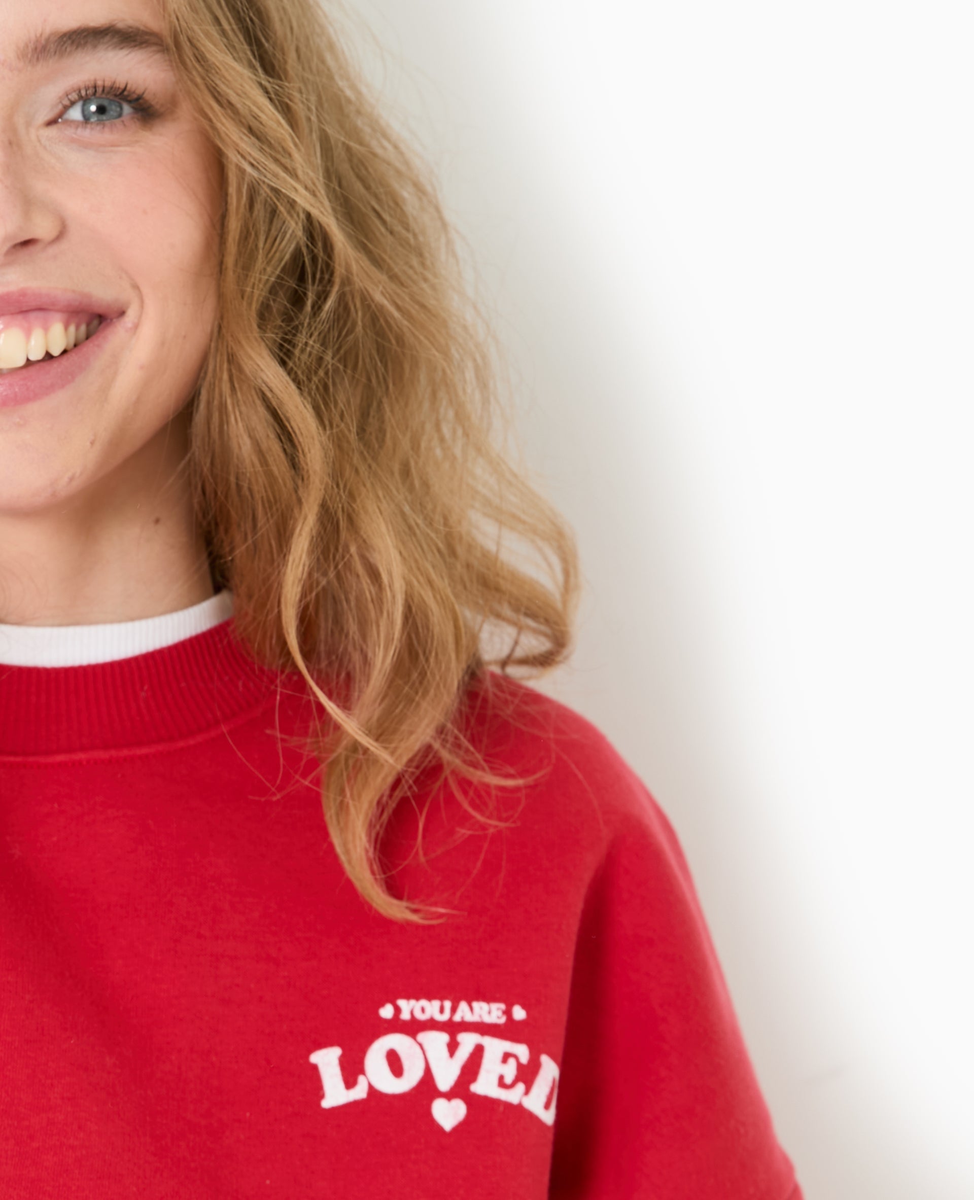 Sweat oversize avec print poitrine et dos