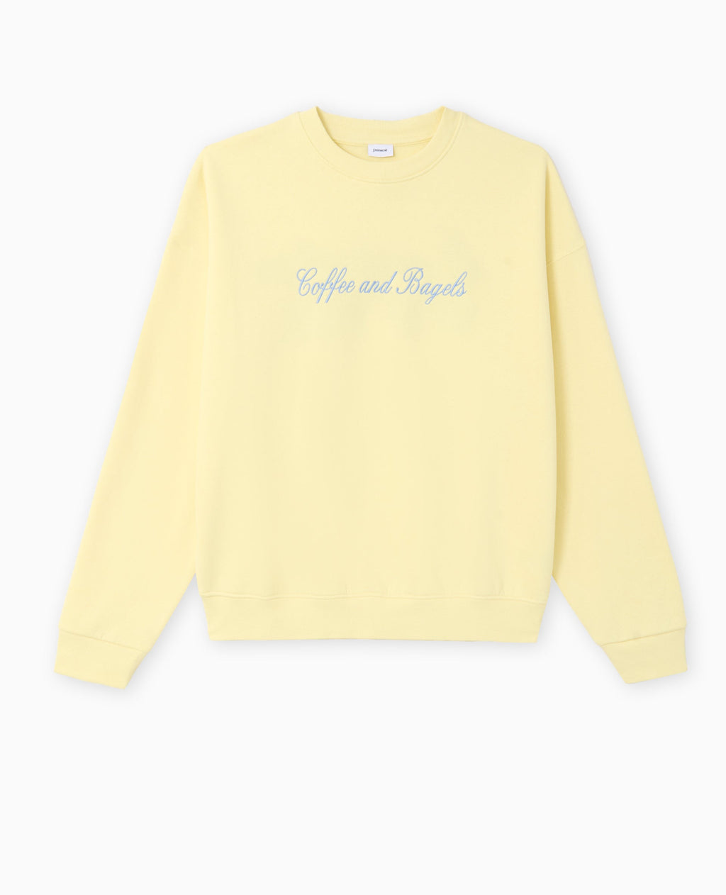 Sweat oversize avec broderies devant et dos