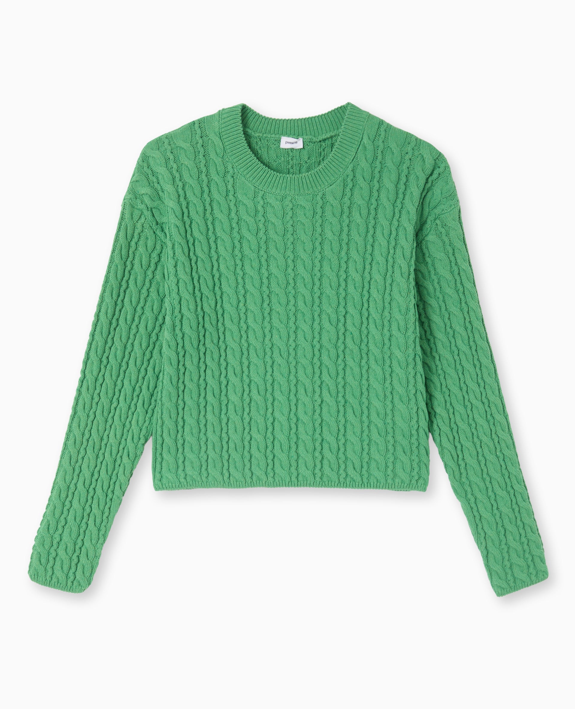 Pull en maille torsadée