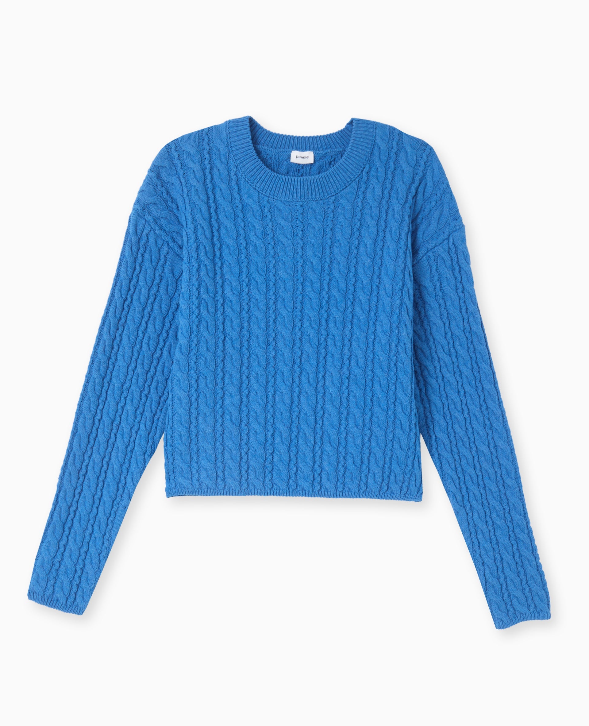 Pull en maille torsadée