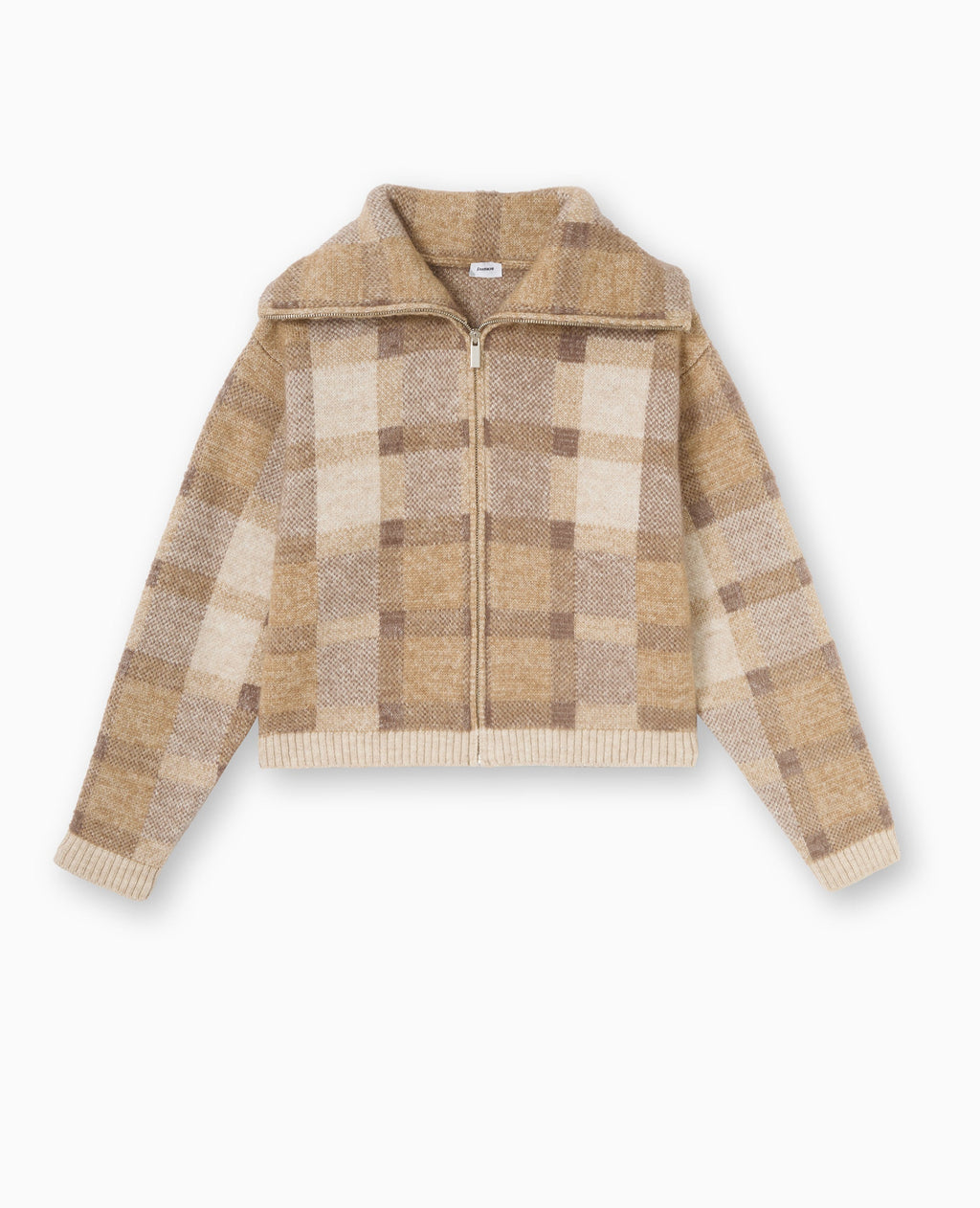 Gilet à carreaux col camionneur