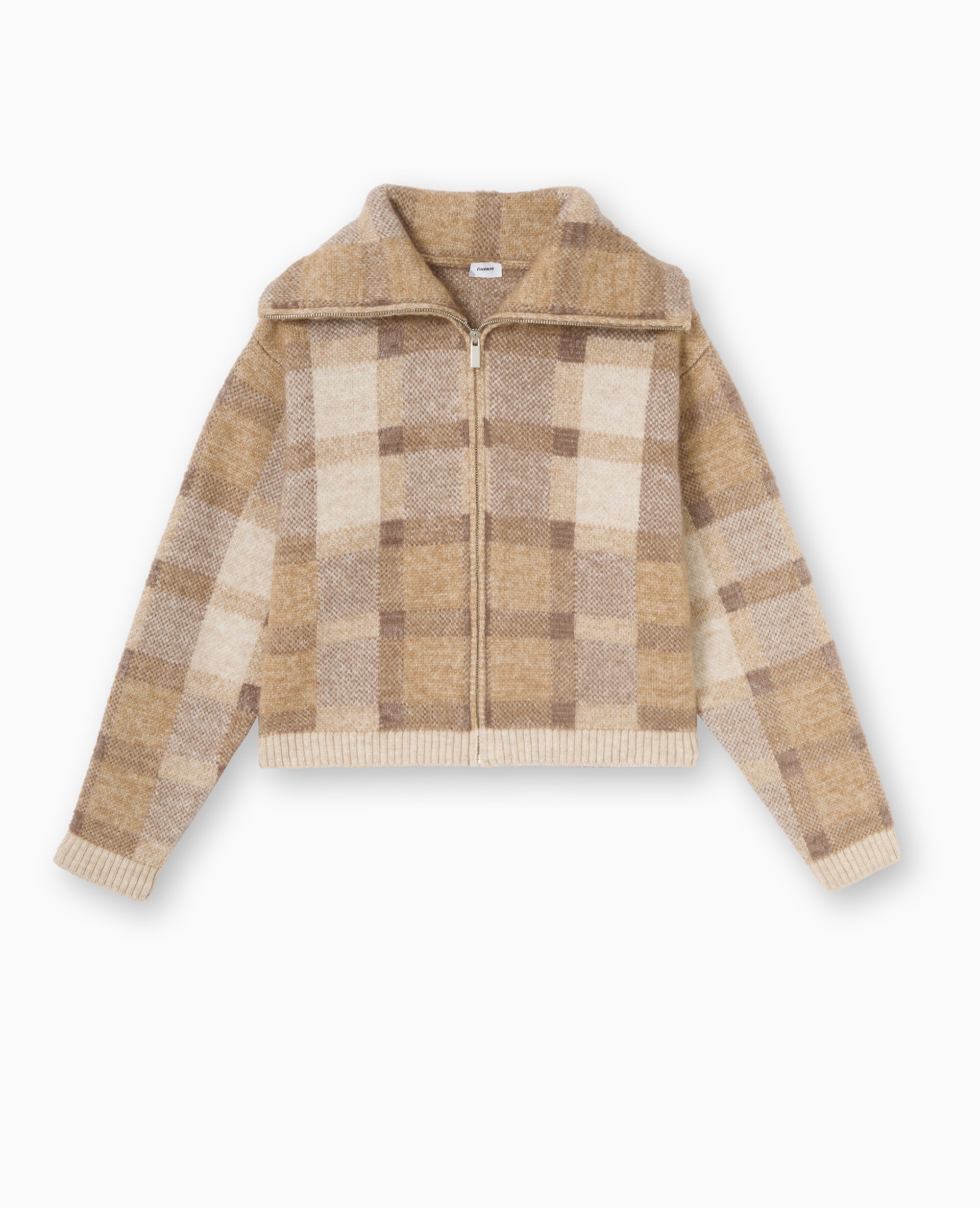 Gilet à carreaux col camionneur