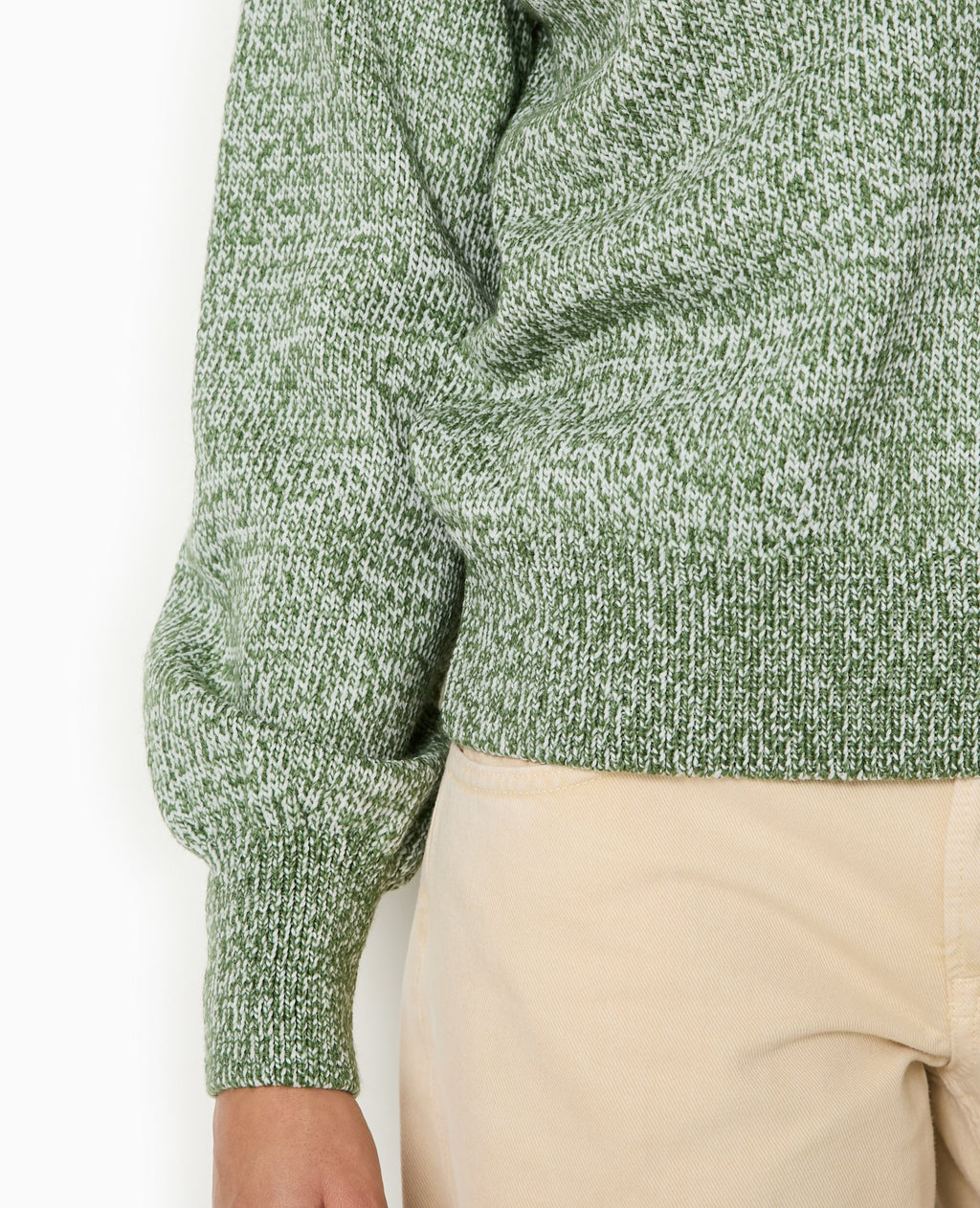 Pull oversize en maille moulinée