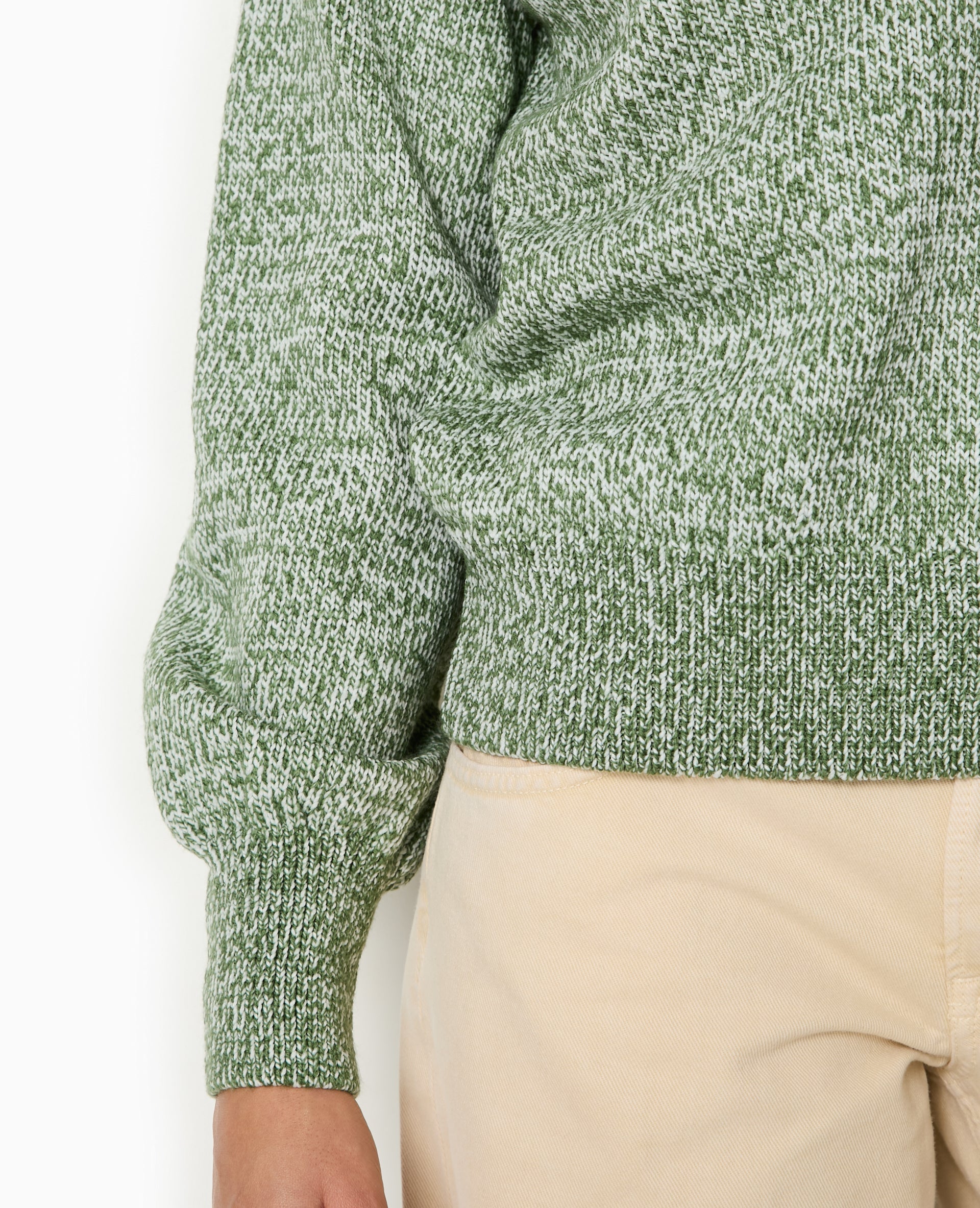 Pull oversize en maille moulinée