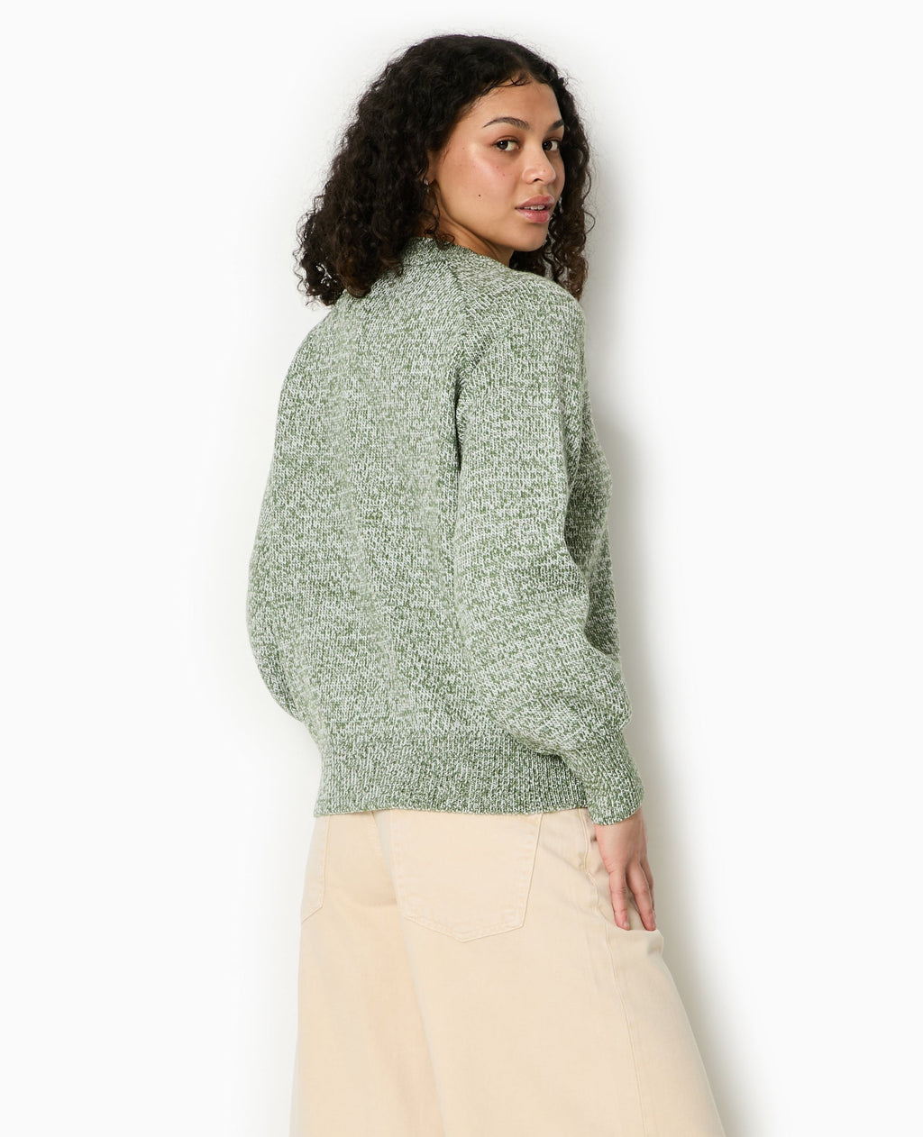 Pull oversize en maille moulinée
