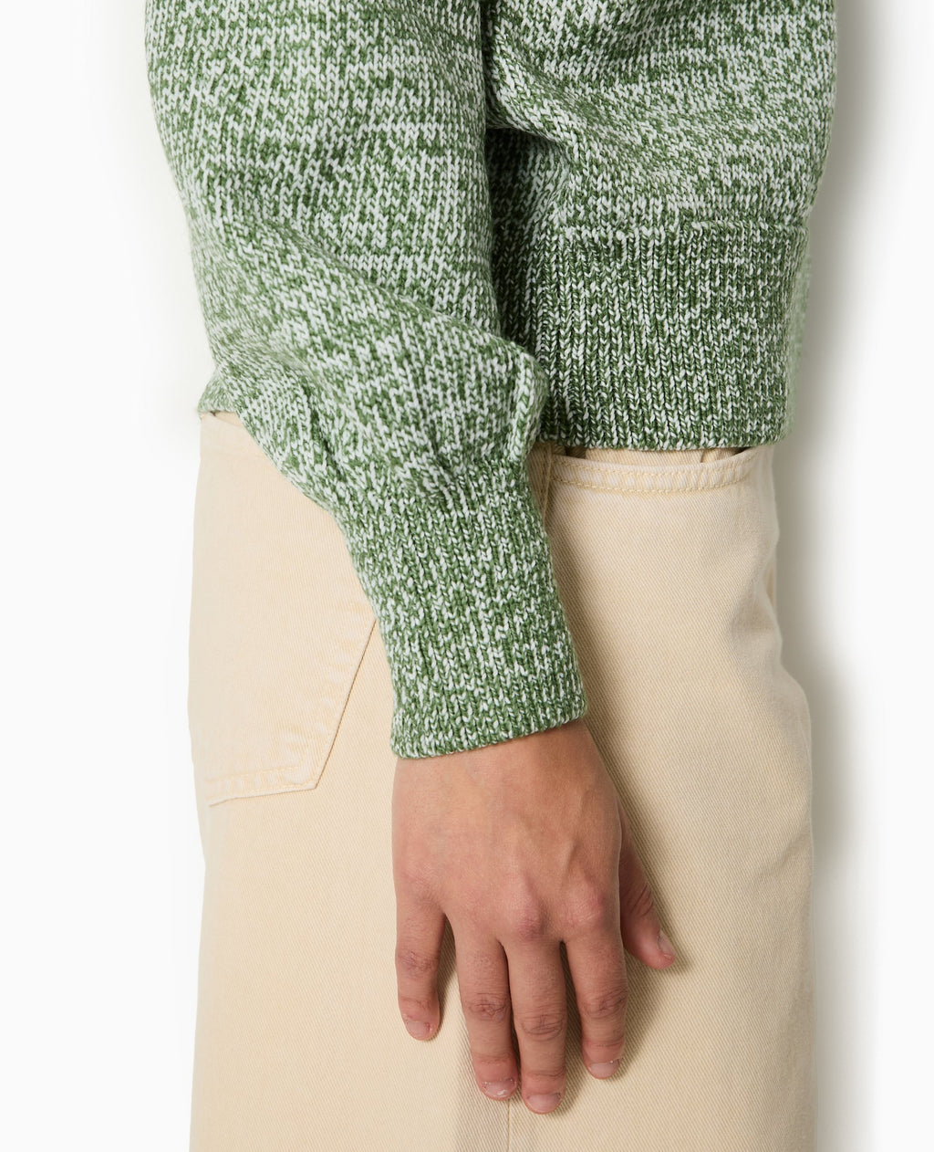 Pull oversize en maille moulinée