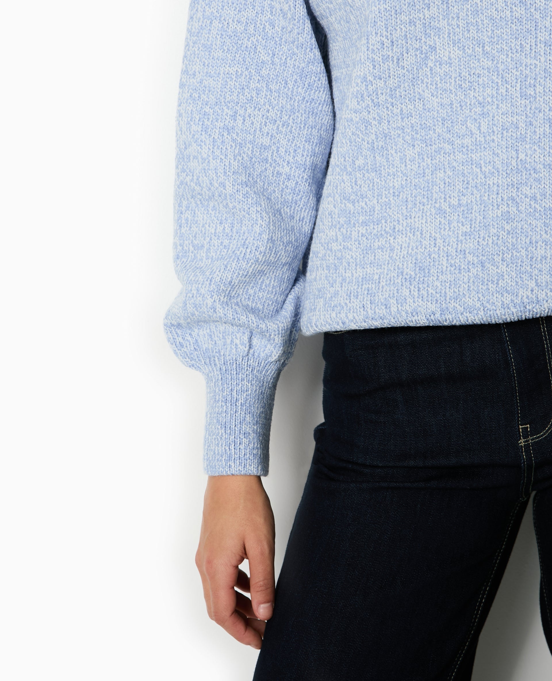 Pull oversize en maille moulinée