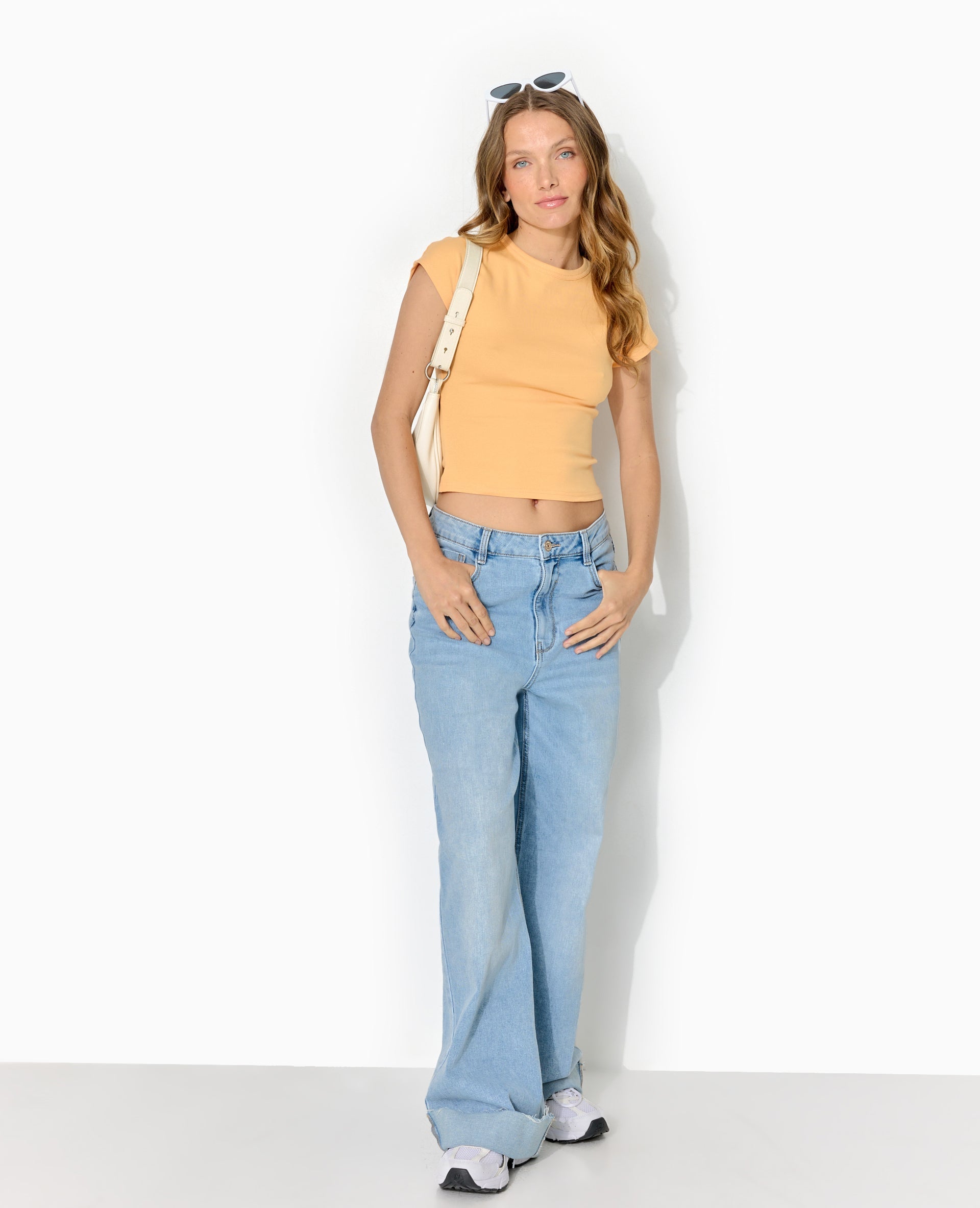 T-shirt ajusté manches raccourcies
