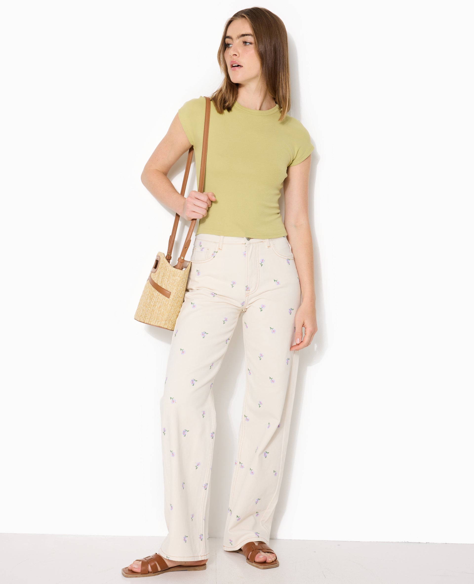 T-shirt ajusté manches raccourcies