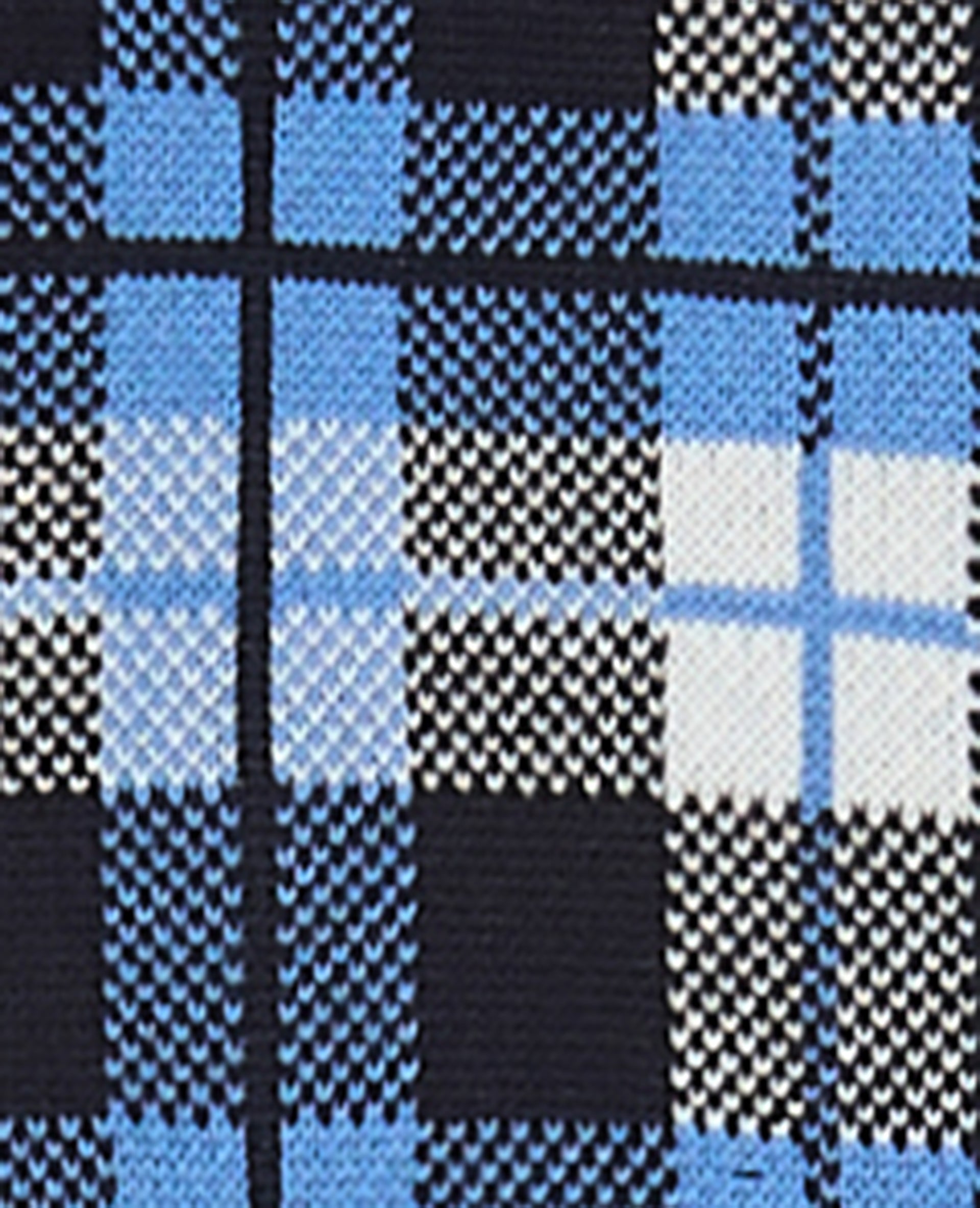 Gilet manches courtes motif carreaux jacquard