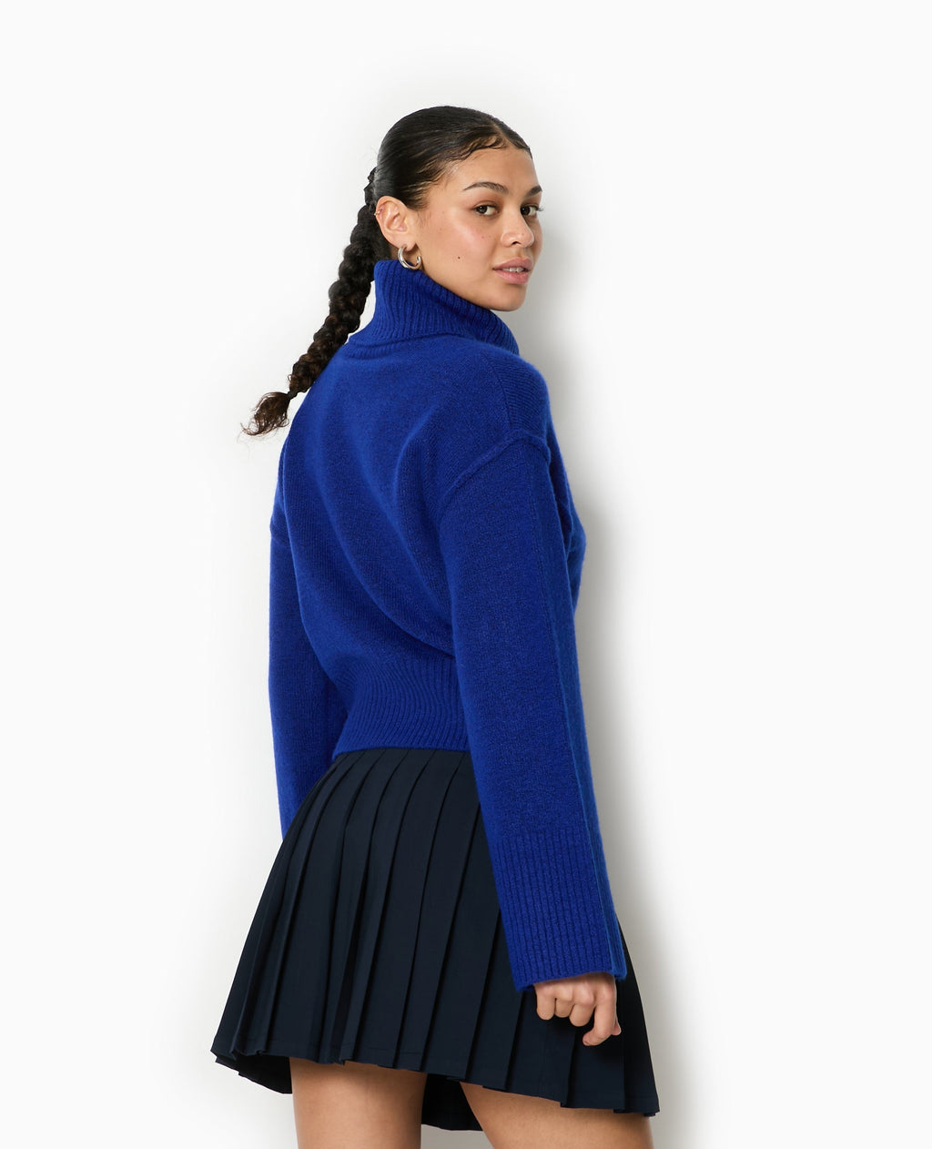 Pull col boule avec manches larges