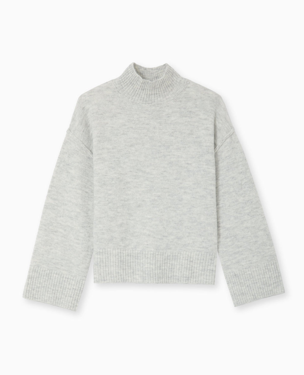Pull col montant manches larges