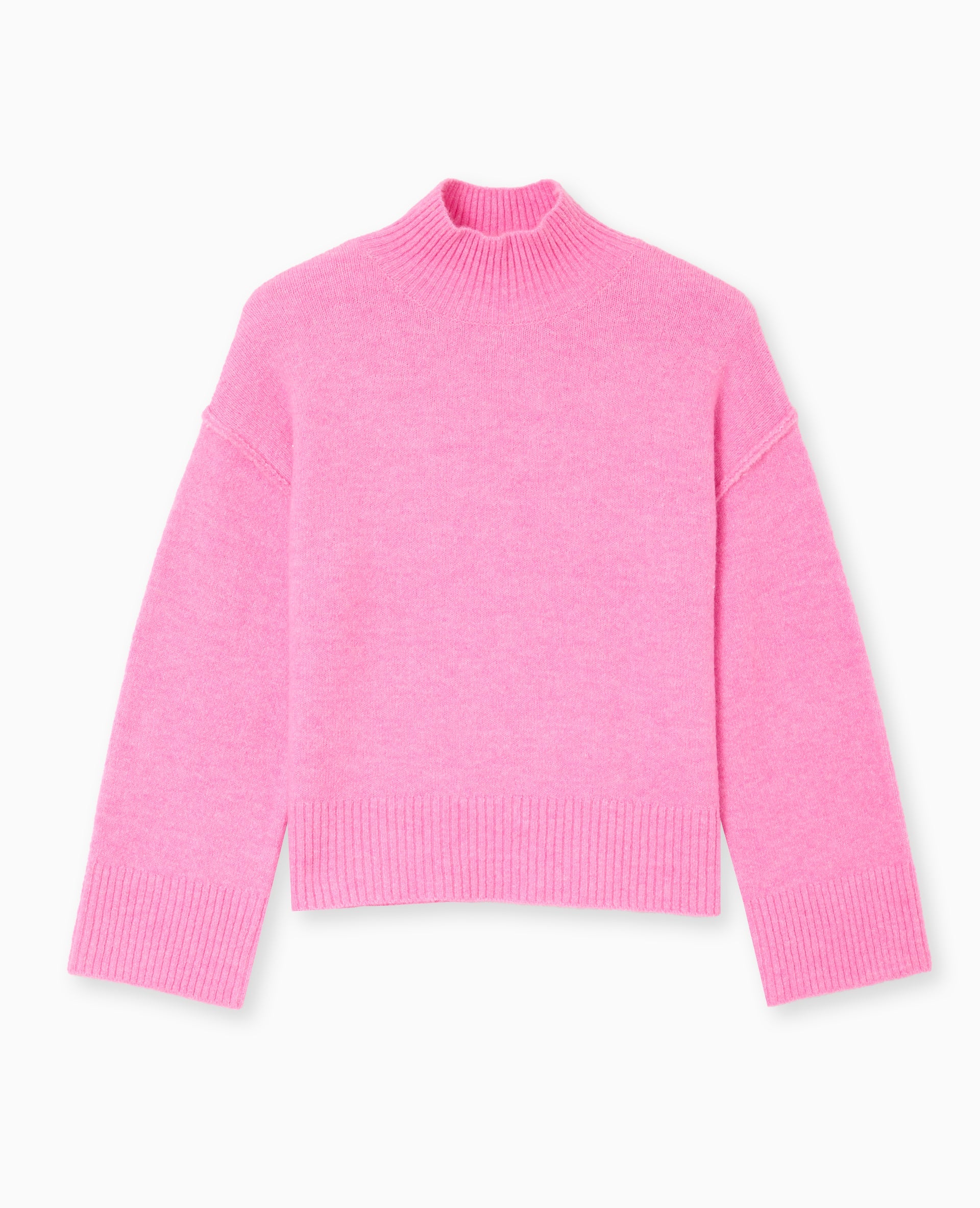Pull col montant manches larges