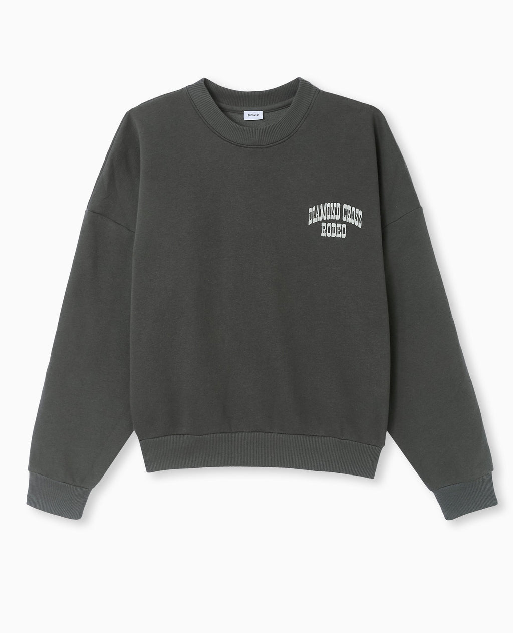 Sweat col rond avec print poitrine et dos