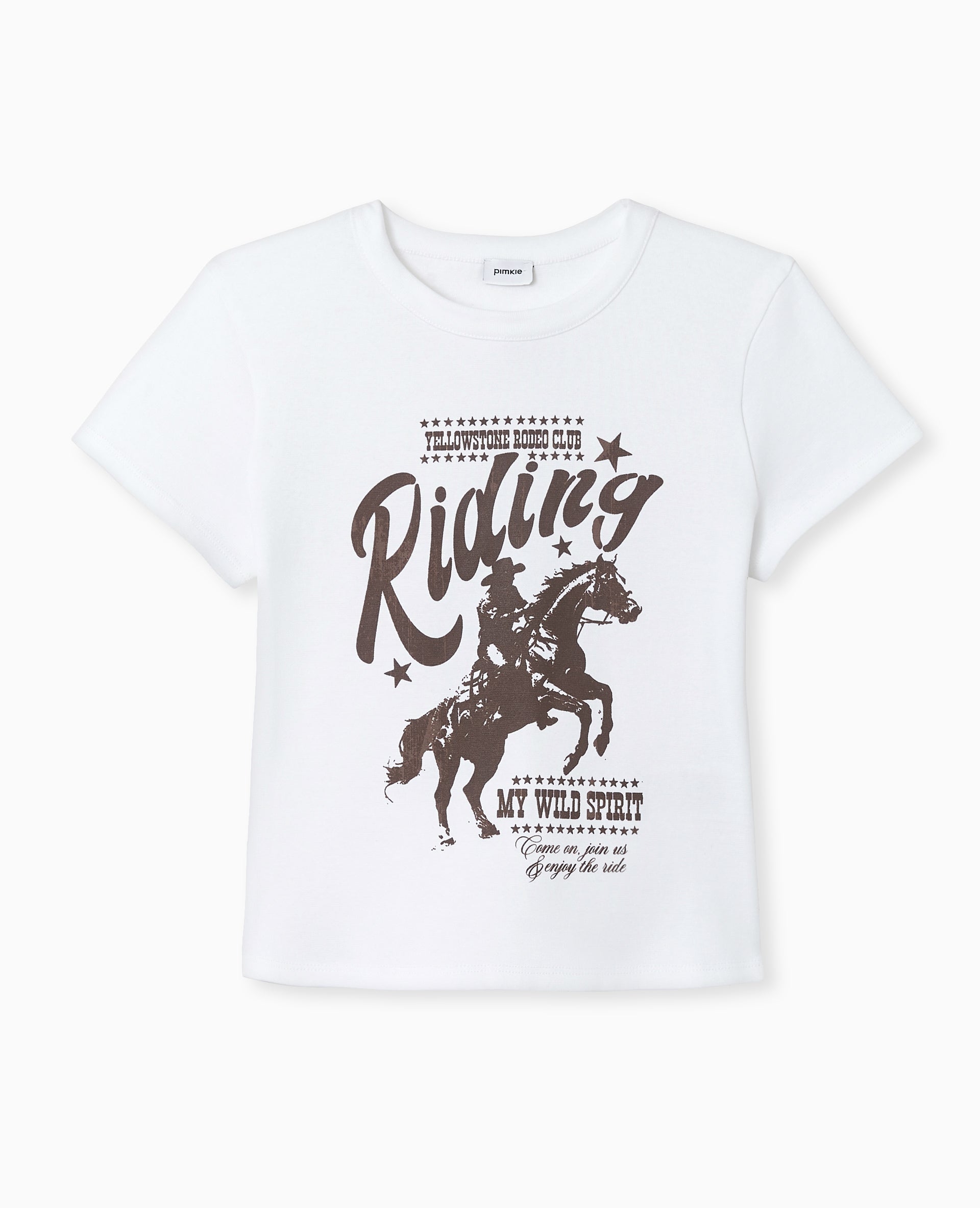 T-shirt ajusté avec print