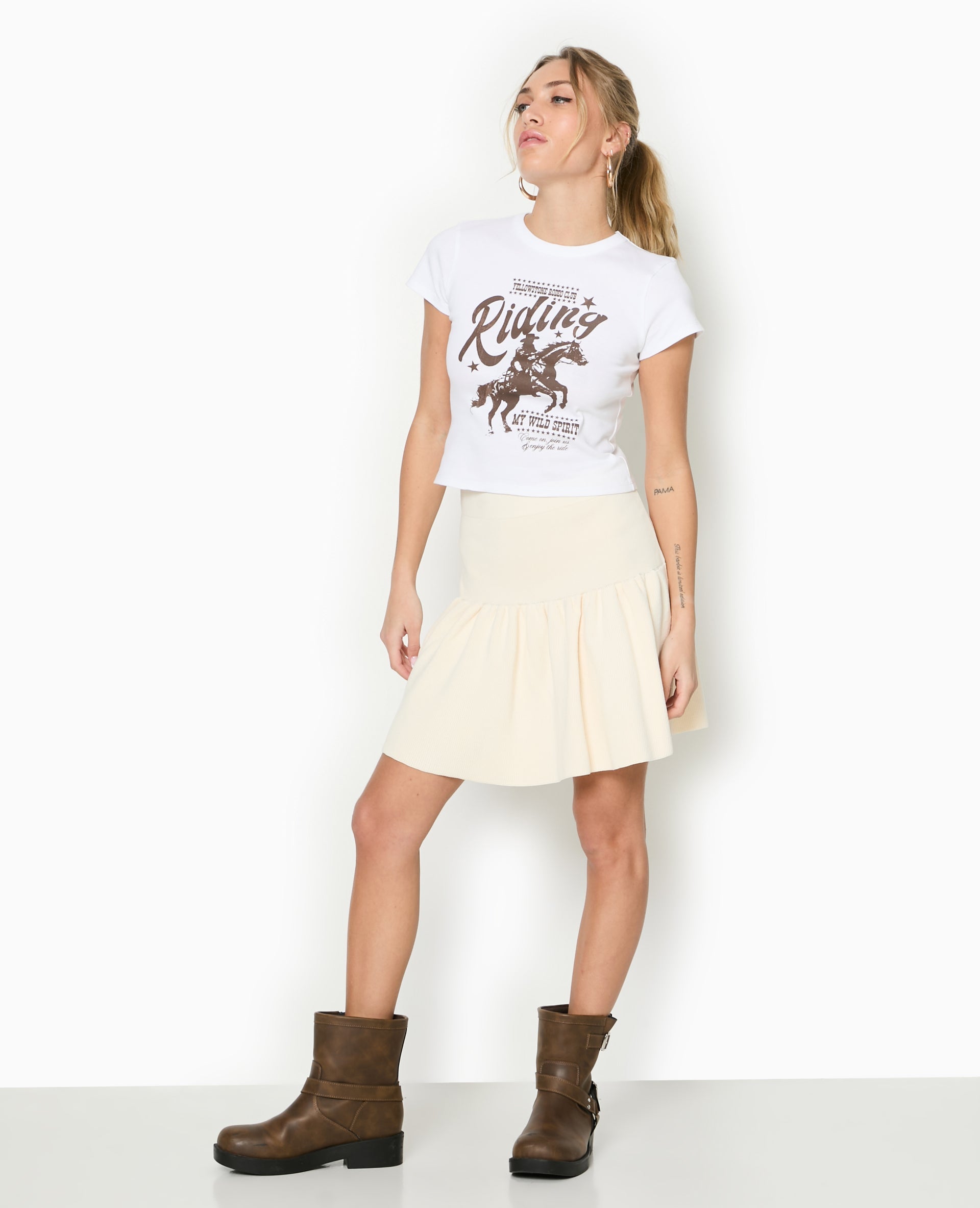 T-shirt ajusté avec print